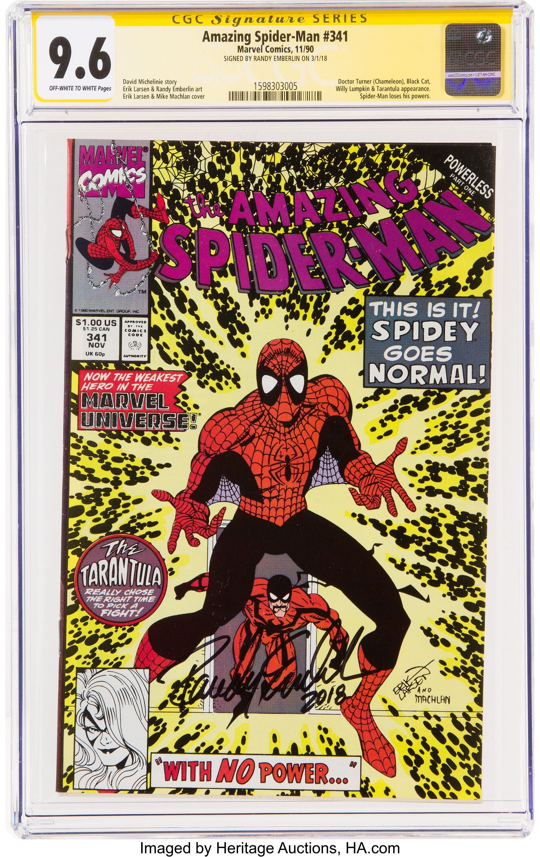 The Amazing Spider-Man #341 Signature Series (Marvel, 1990) CGC NM+ | Lot  #13047 | Heritage Auctions