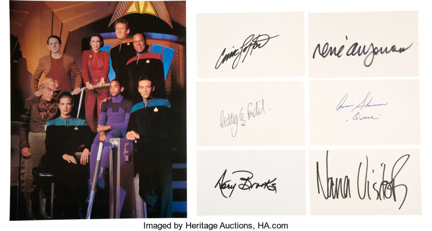 Star Trek Deep Space Nine Six Cast Member Signatures Including Lot 5914 Heritage Auctions