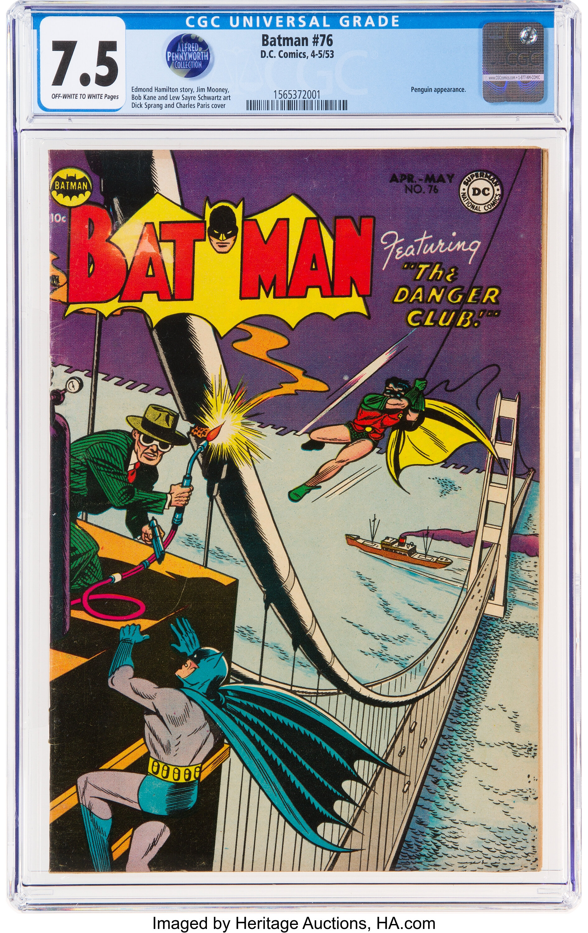 Batman #76 (DC, 1953) CGC VF Off-white to white pages.... | Lot #96013  | Heritage Auctions