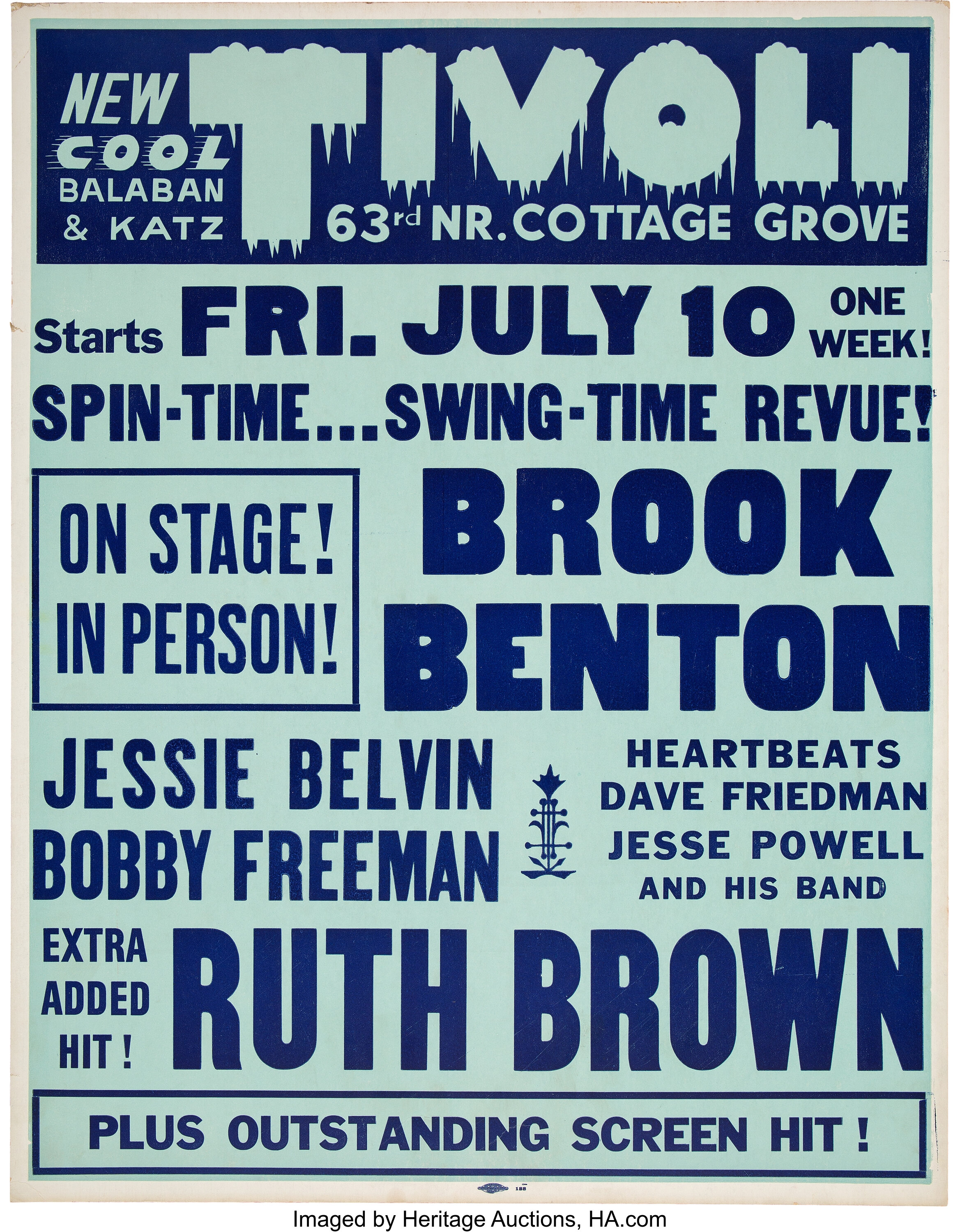 Brook Benton / Ruth Brown / Jesse Belvin 1959 Chicago Jumbo Concert ...