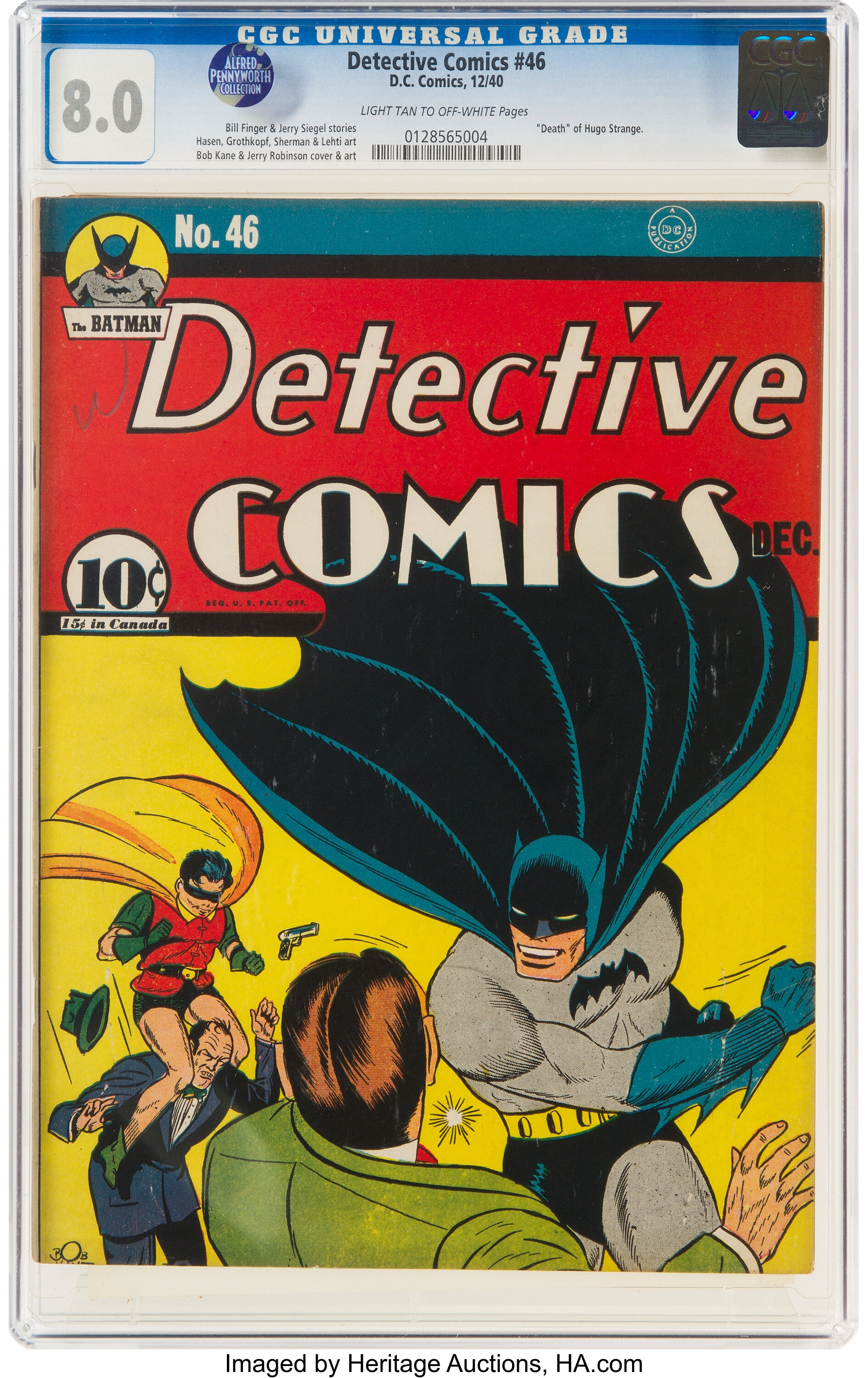 Detective Comics #46 (DC, 1940) CGC VF 8.0 Light tan to off-white | Lot ...