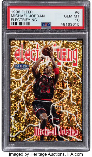 1998 Fleer Tradition Michael Jordan (Electrifying) #6 PSA Gem Mint