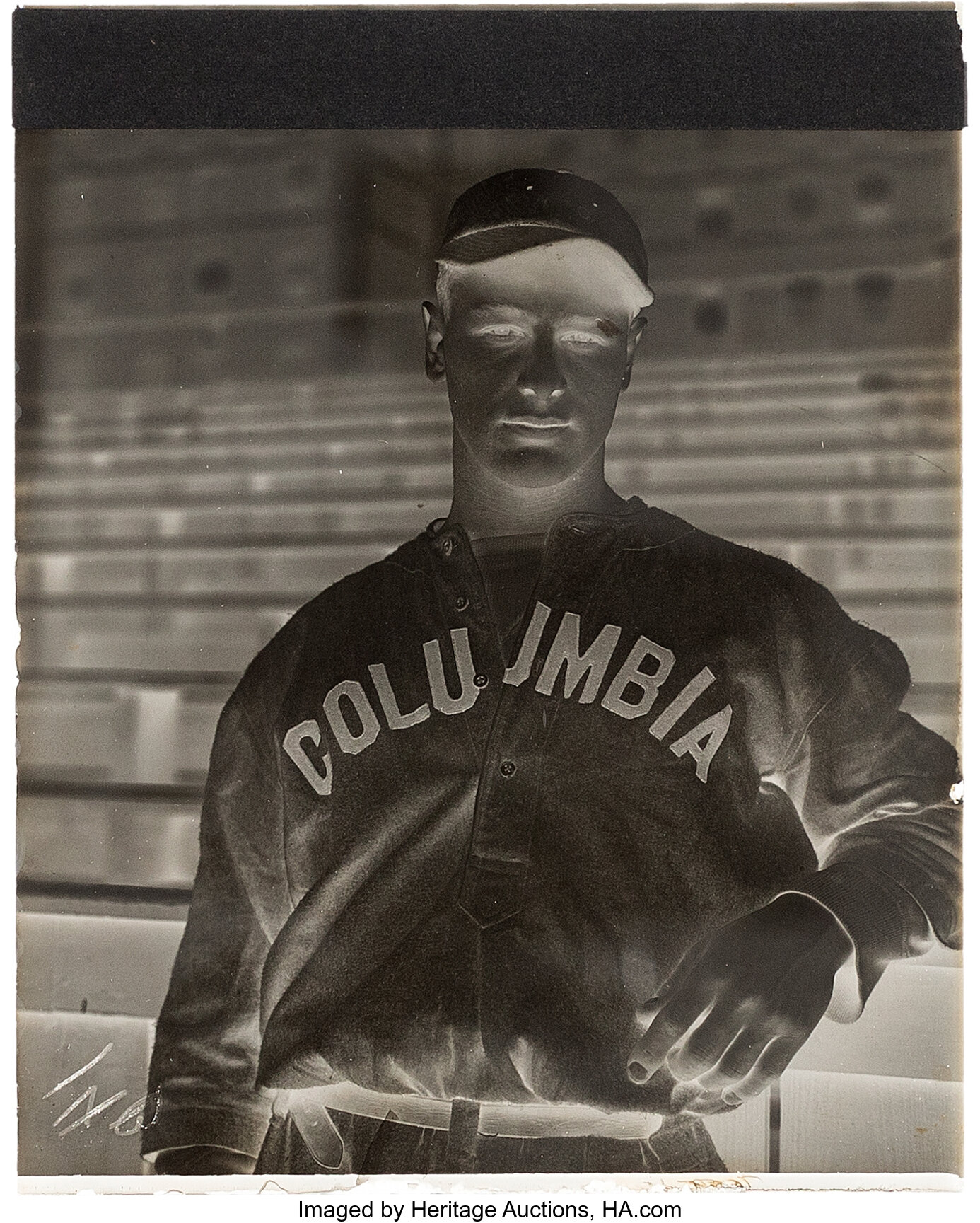 Lou Gehrig In Coumbia Uniform by Bettmann