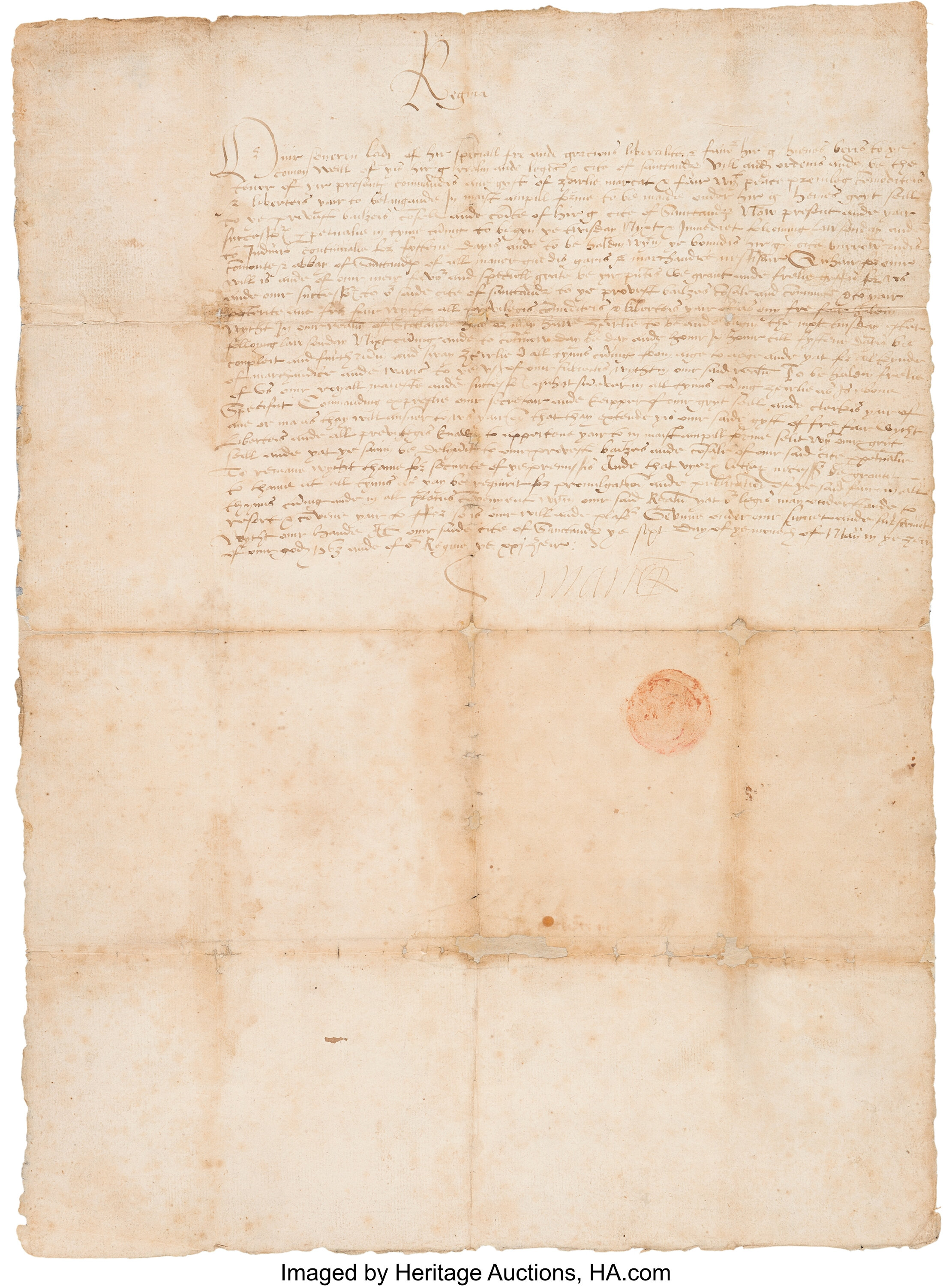 Mary Stuart Mary Queen Of Scots Document Signed Autographs Lot 47190 Heritage Auctions