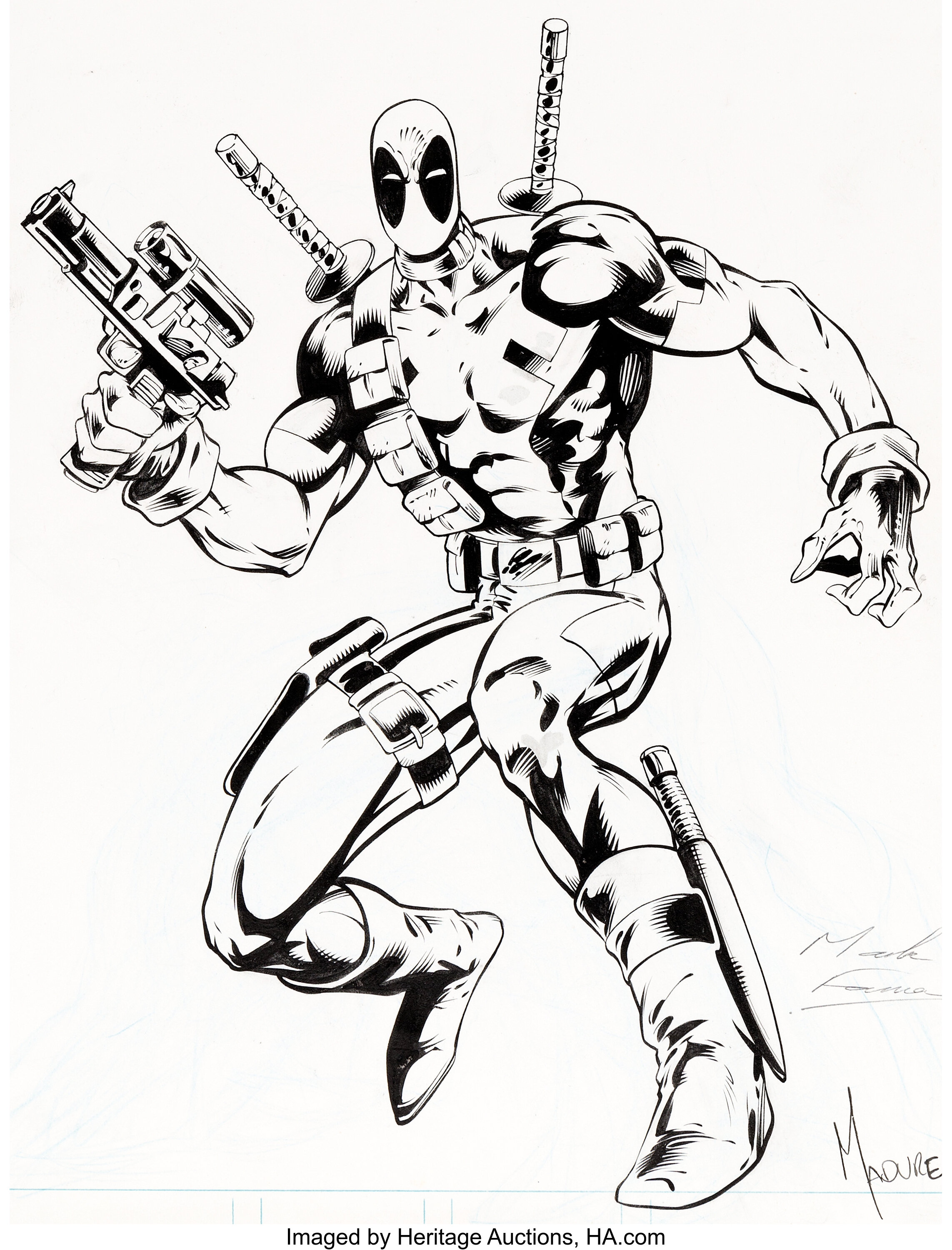Joe Madureira And Mark Farmer Deadpool The Circle Chase 1 Cover Lot Heritage Auctions