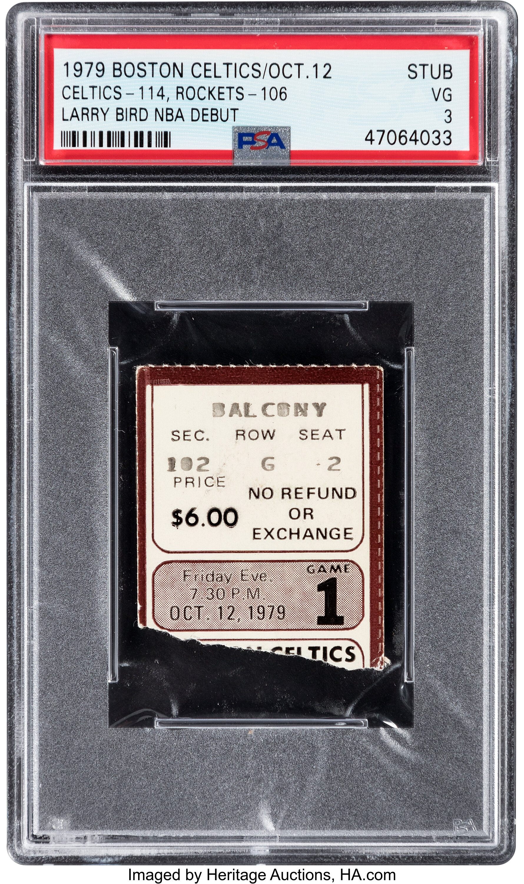 1982 boston celtics ticket stub art - Row One Brand