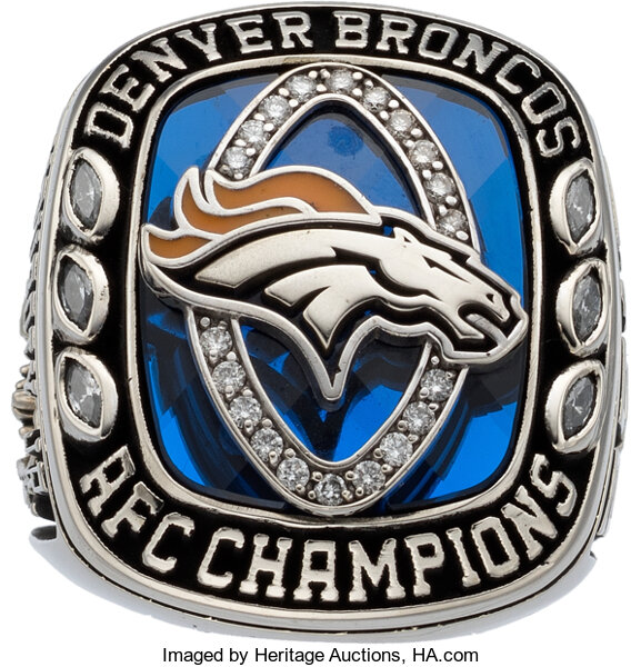 Sold at Auction: 1989 Denver Broncos AFC Championship Players Ring