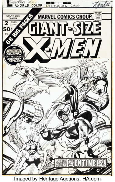 Gil Kane and Klaus Janson Giant-Size X-Men #2 Cover Original Art | Lot  #91015 | Heritage Auctions