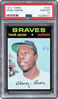 Lot - Hank Aaron 1971 Topps Baseball Card #400 ASA Grade 8.
