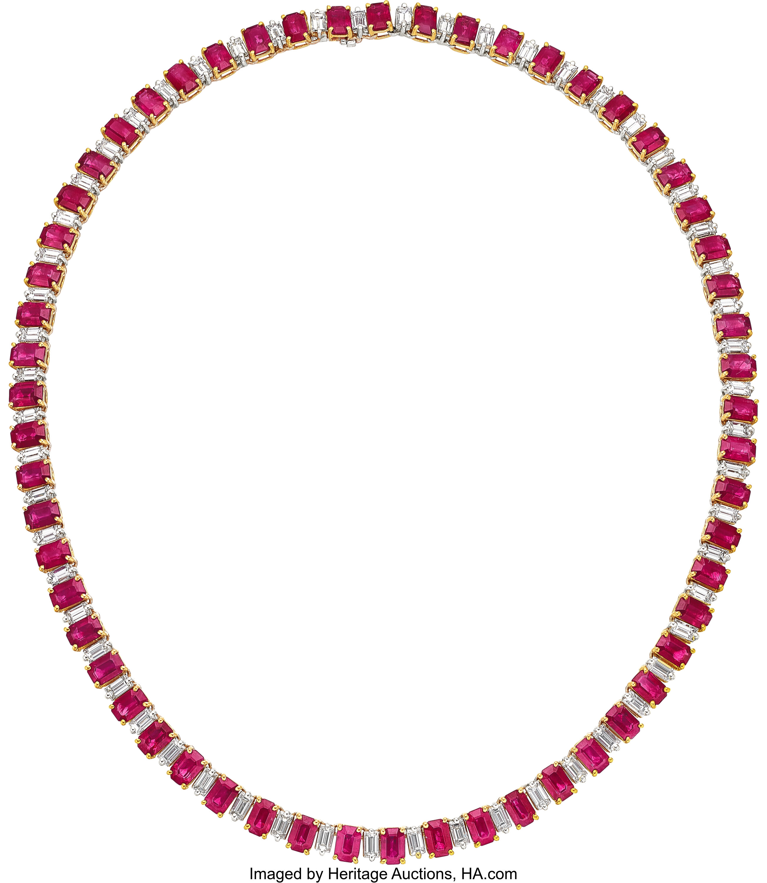 Ruby, Diamond, Platinum, Gold Necklace, Bvlgari . ... Estate | Lot #55381 |  Heritage Auctions