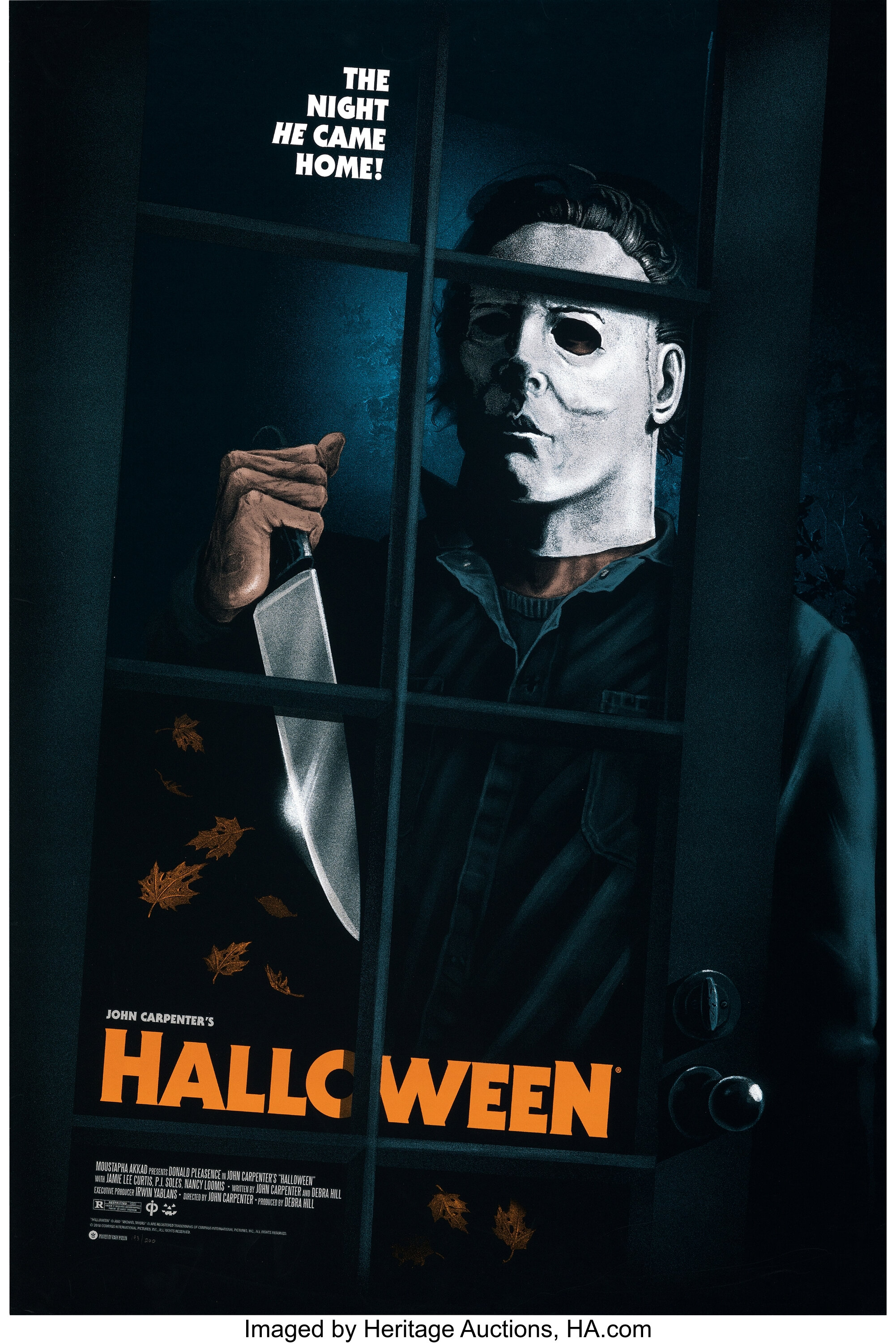 Sold at Auction: John Myers, John Carpenter's Halloween MICHAEL MYERS Movie  Poster