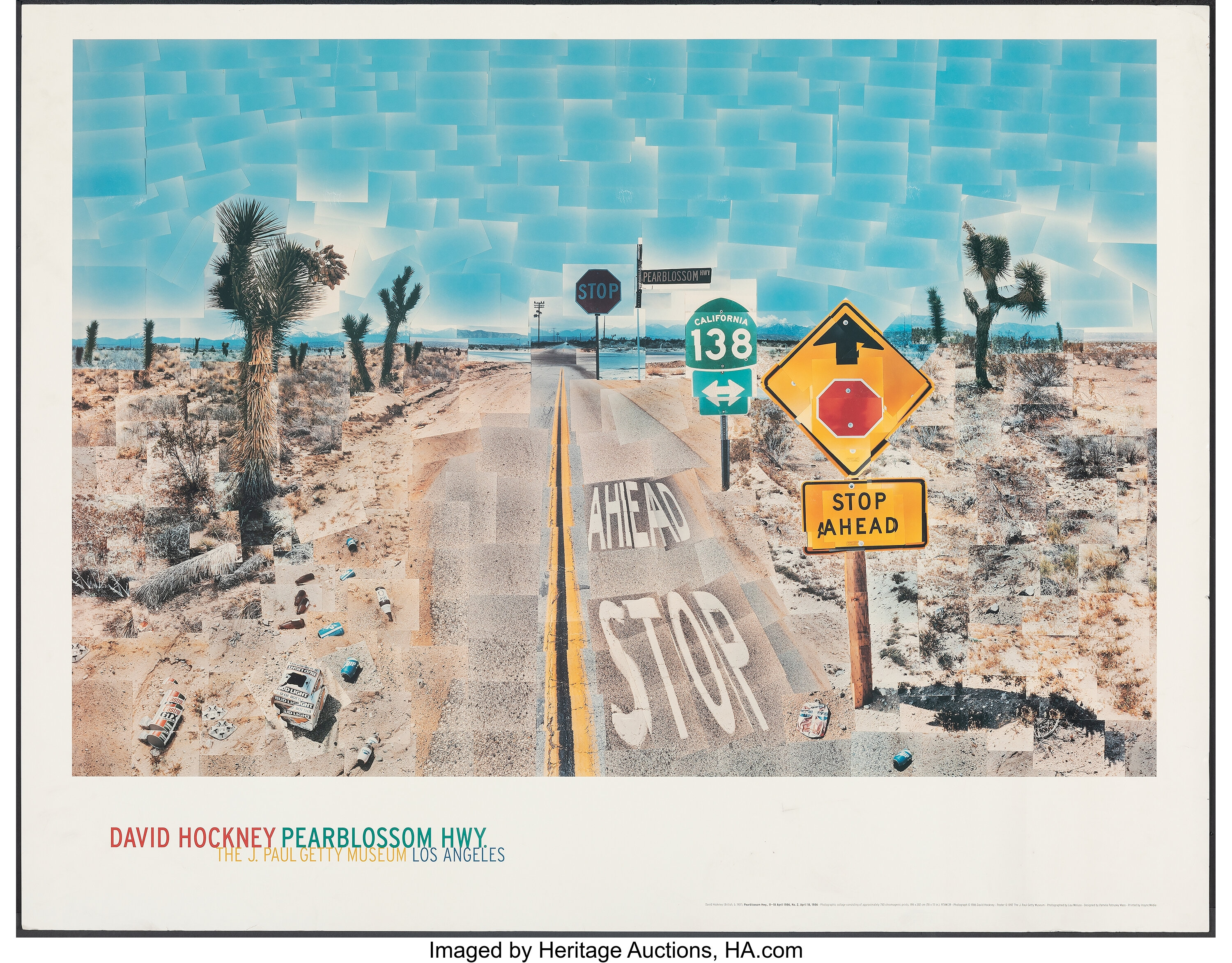 Pearblossom Highway by David Hockney (J. Paul Getty 1997). | Lot #54253 | Heritage Auctions