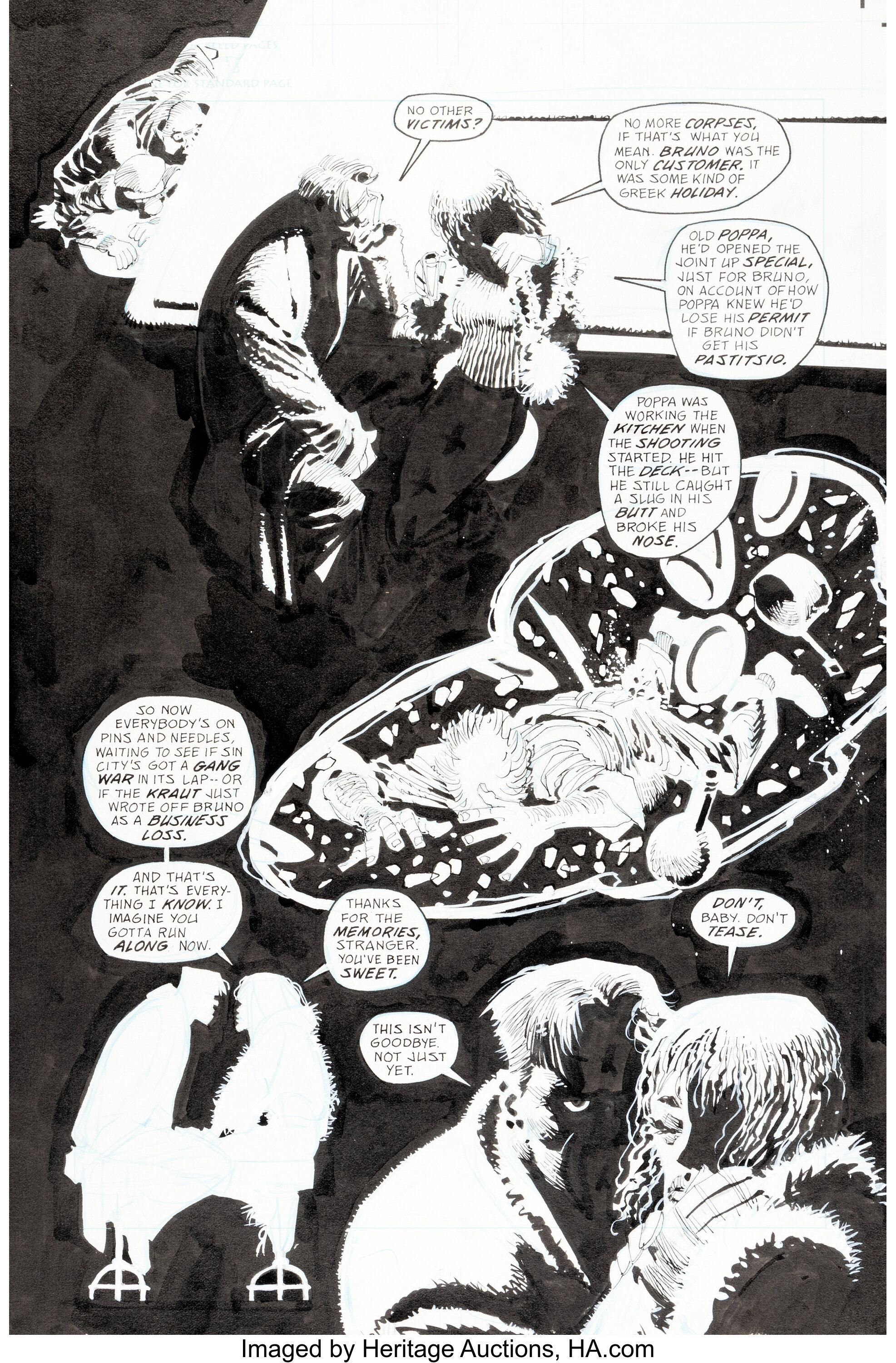 Frank Miller Sin City: Family Values #nn Story Page 36 Original Art | Lot  #94112 | Heritage Auctions