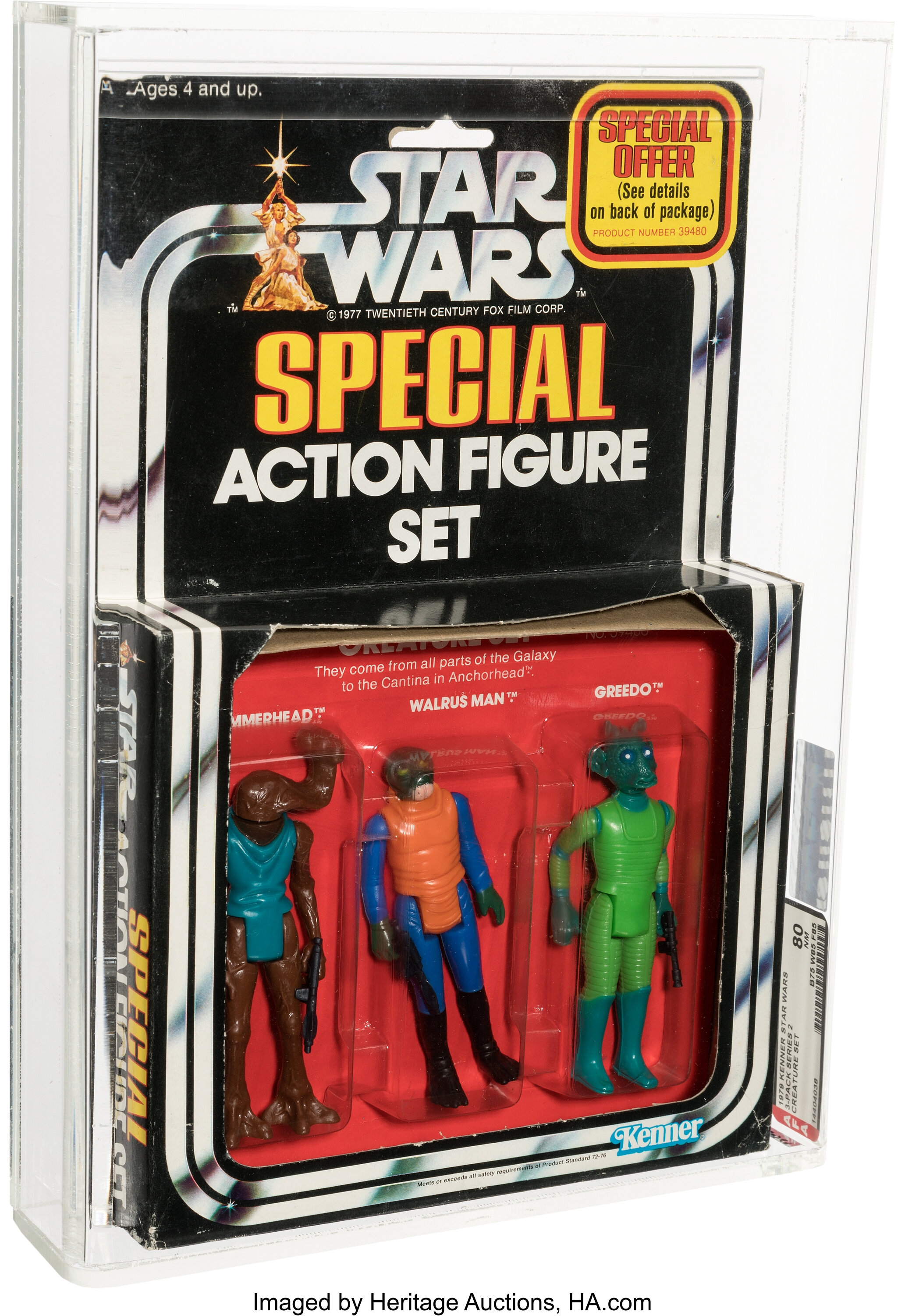 Star Wars - Creature 3-Pack Action Figure (Kenner, 1978) AFA 80