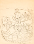 Carl Barks Walt Disney's Uncle Scrooge: King Solomon's Mines Cover Preliminary Original Art (Gladstone, 1987).