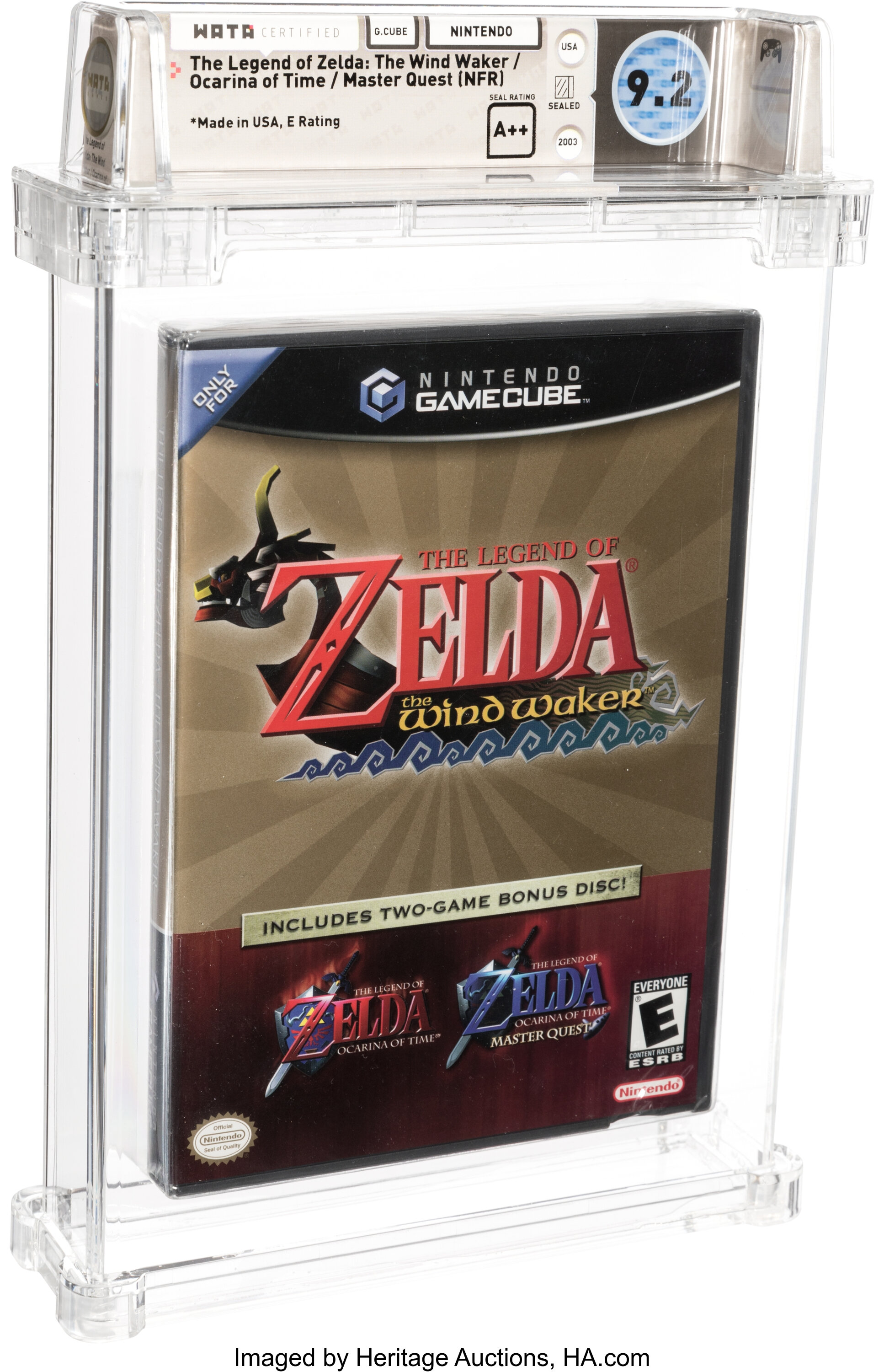 Legend of Zelda Wind Waker w/Bonus Disc Ocarina & Master Quest
