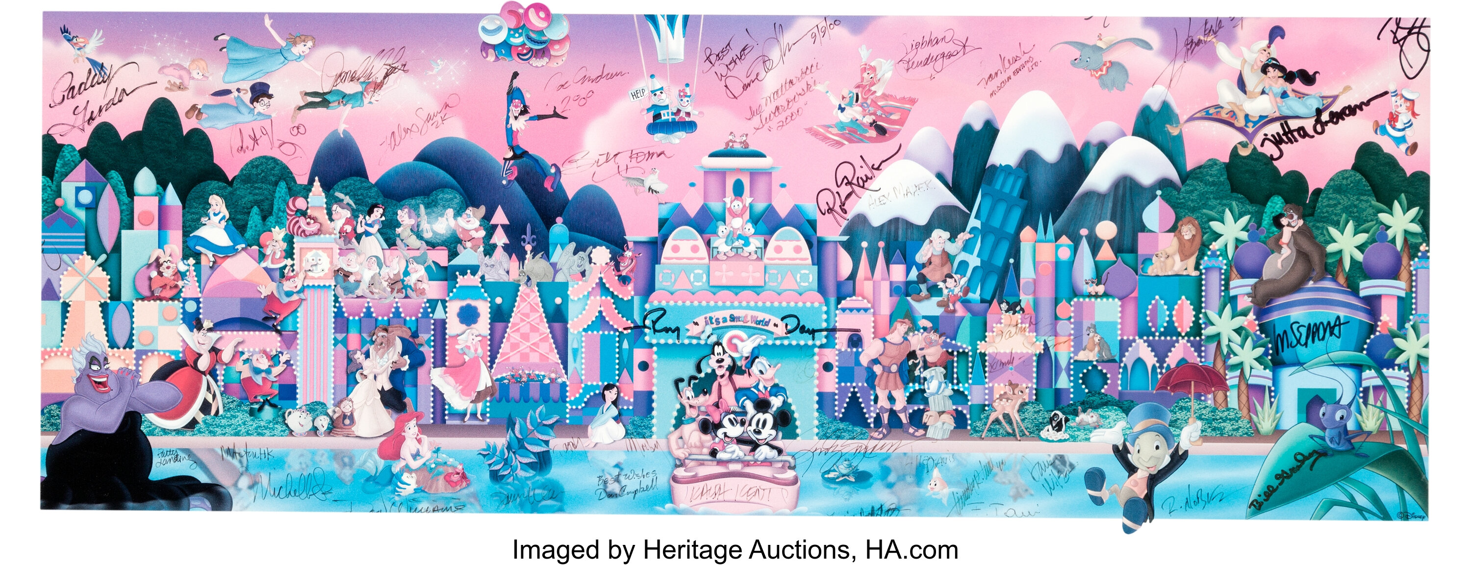 It's a Small World Disneyana Convention Signed Print (Walt Disney