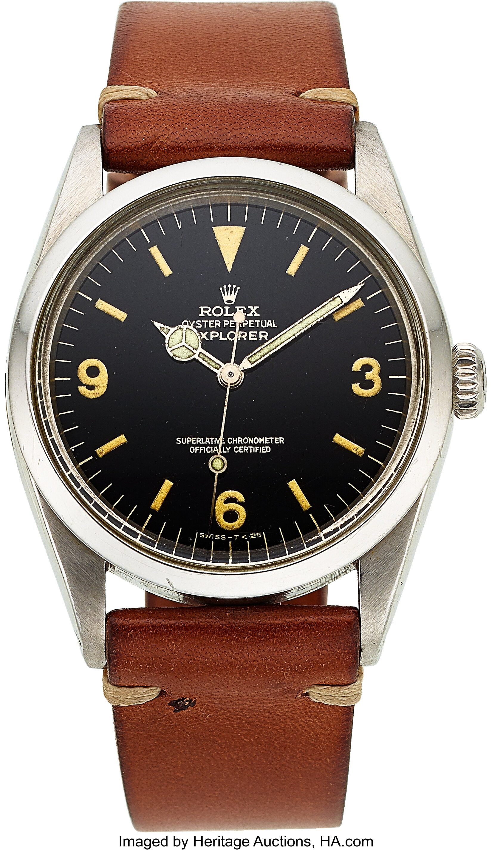 Rolex Very Desirable Explorer I Ref 1016 Gilt Dial Circa Lotid Heritage Auctions