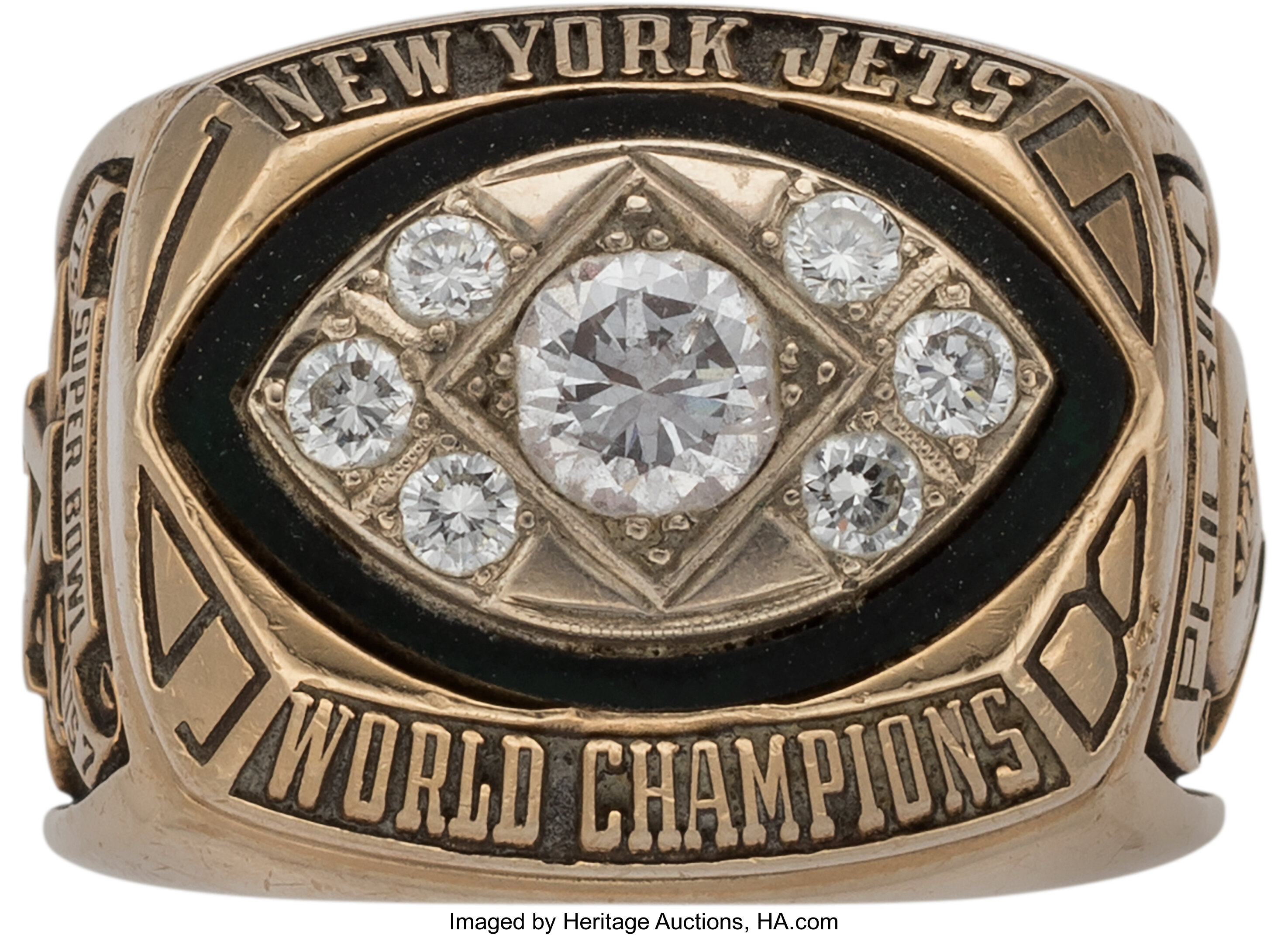 1968 New York Jets Super Bowl III Championship Duplicate Ring Made, Lot  #59595