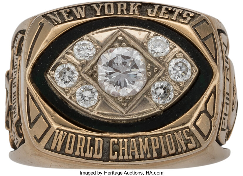 Jets super bowl on sale ring