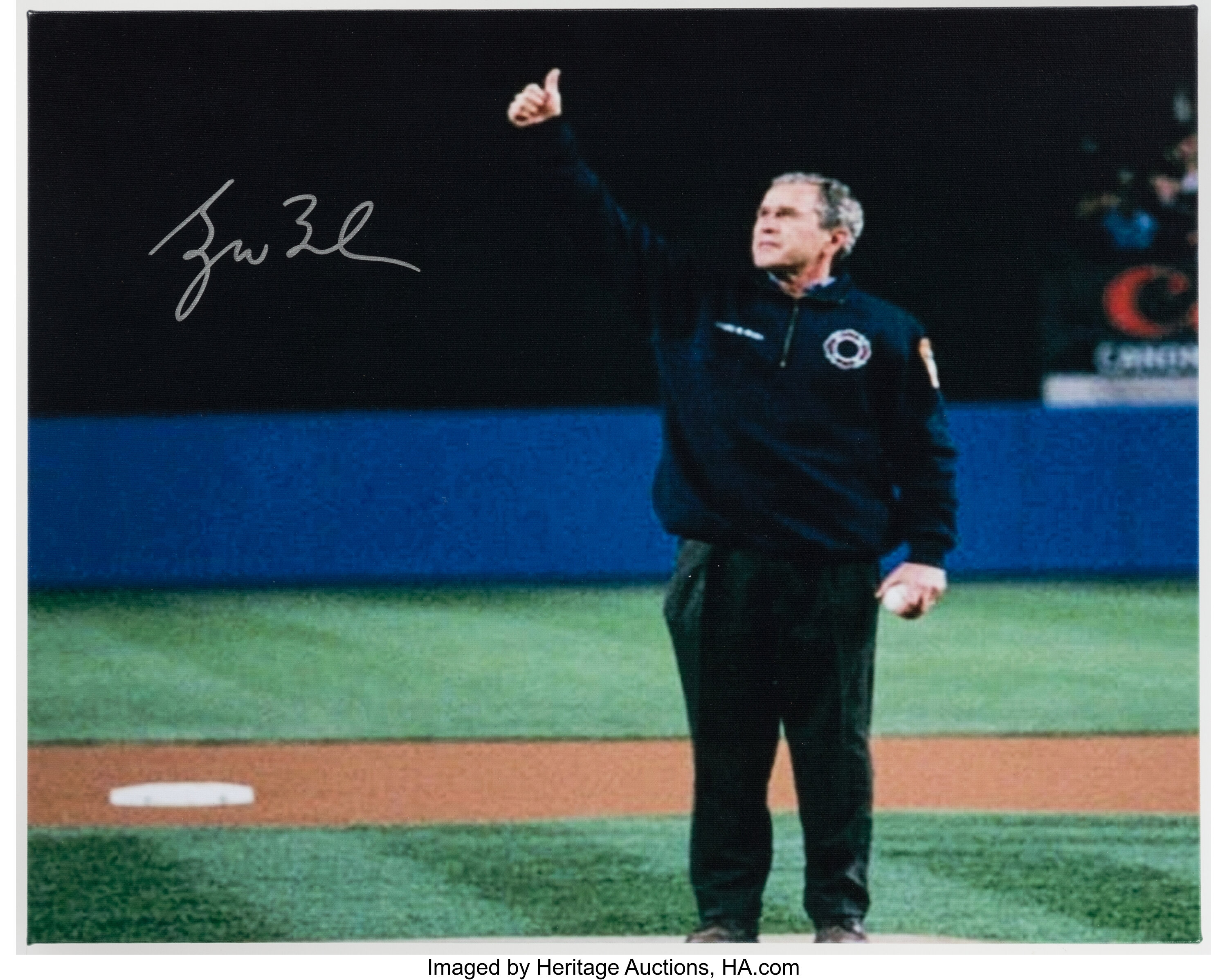 Bush recalls 2001 World Series pitch in note to former Yankees catcher