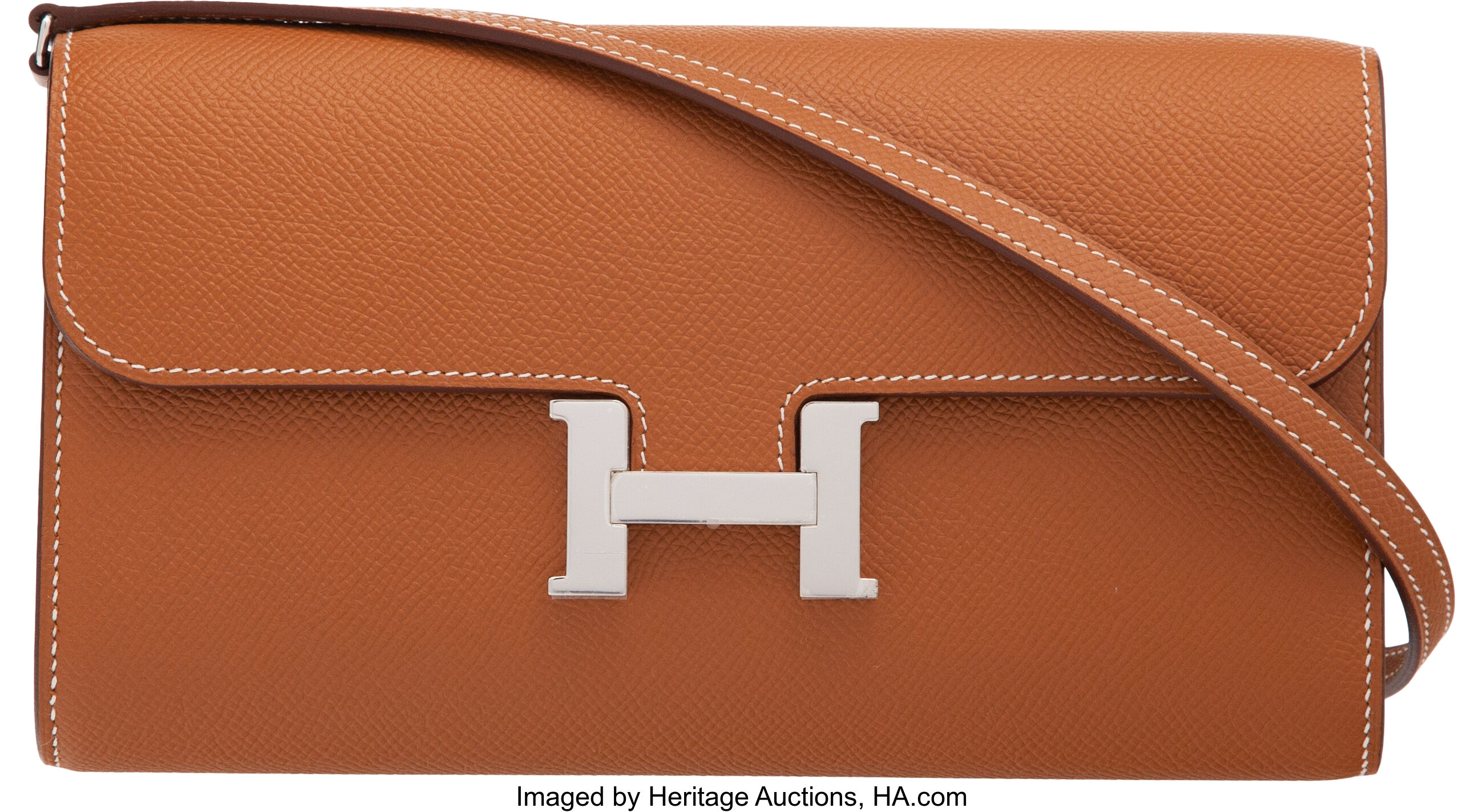 Hermes Constance Long Wallet with Colored 'H' Clasp