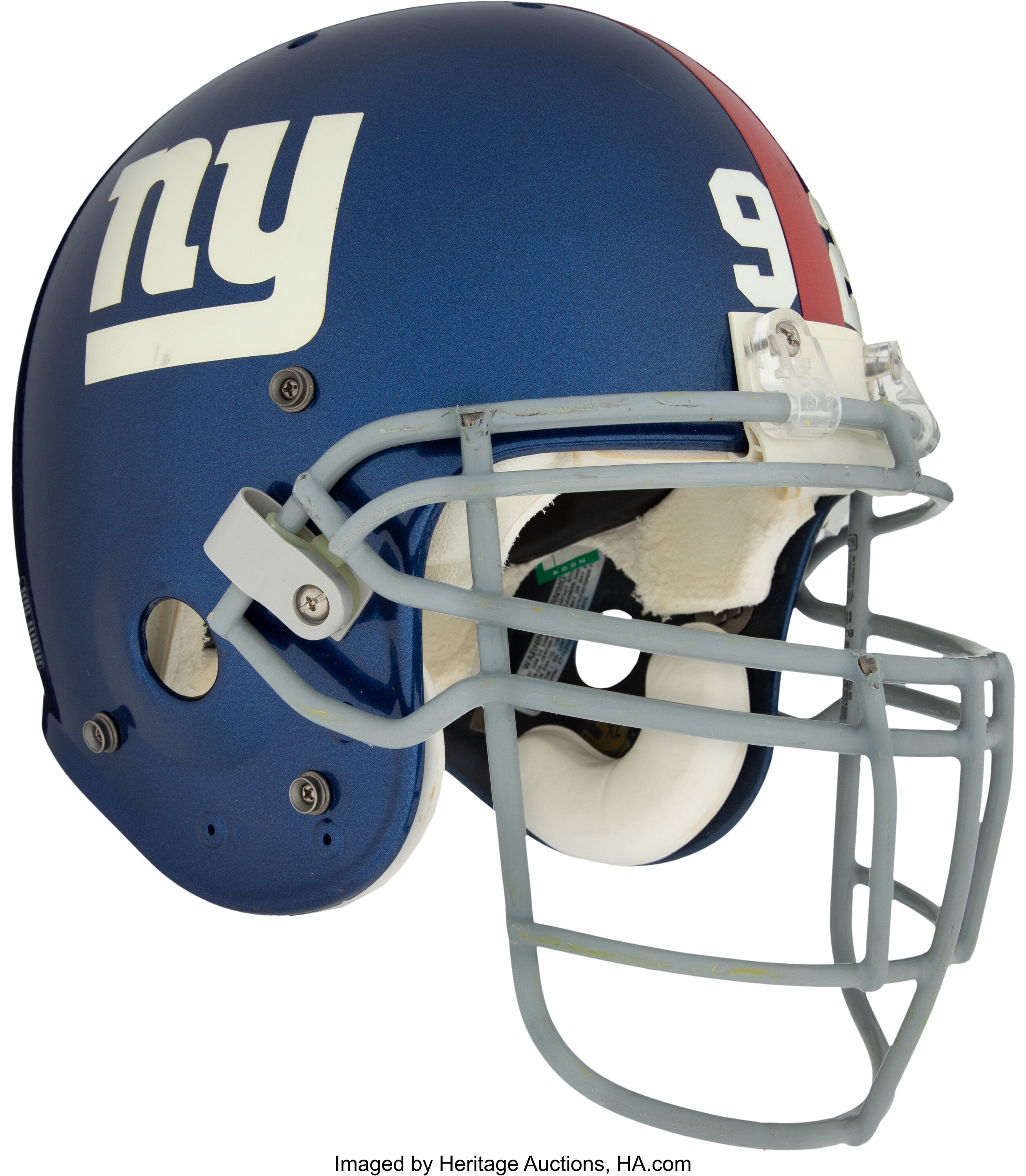 Lot Detail - 1998 Michael Strahan Game Used, Signed & Photo Matched New  York Giants Helmet (Strahan LOA & Resolution Photomatching)