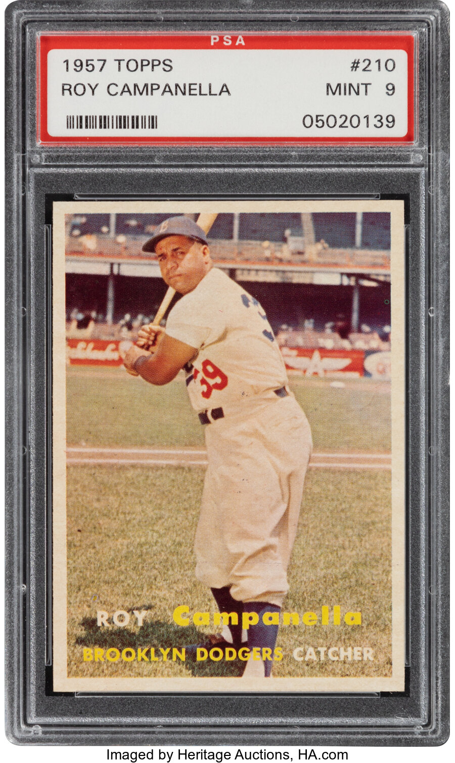 1957 Topps Roy Campanella #210 PSA Mint 9