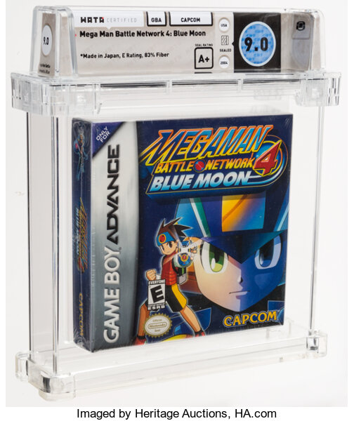 Mega Man Battle Network 4: Blue Moon - Wata 9.0 A+ Sealed, GBA