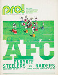 1972 Pittsburgh Steelers Vs. Atlanta Falcons Ticket Stub