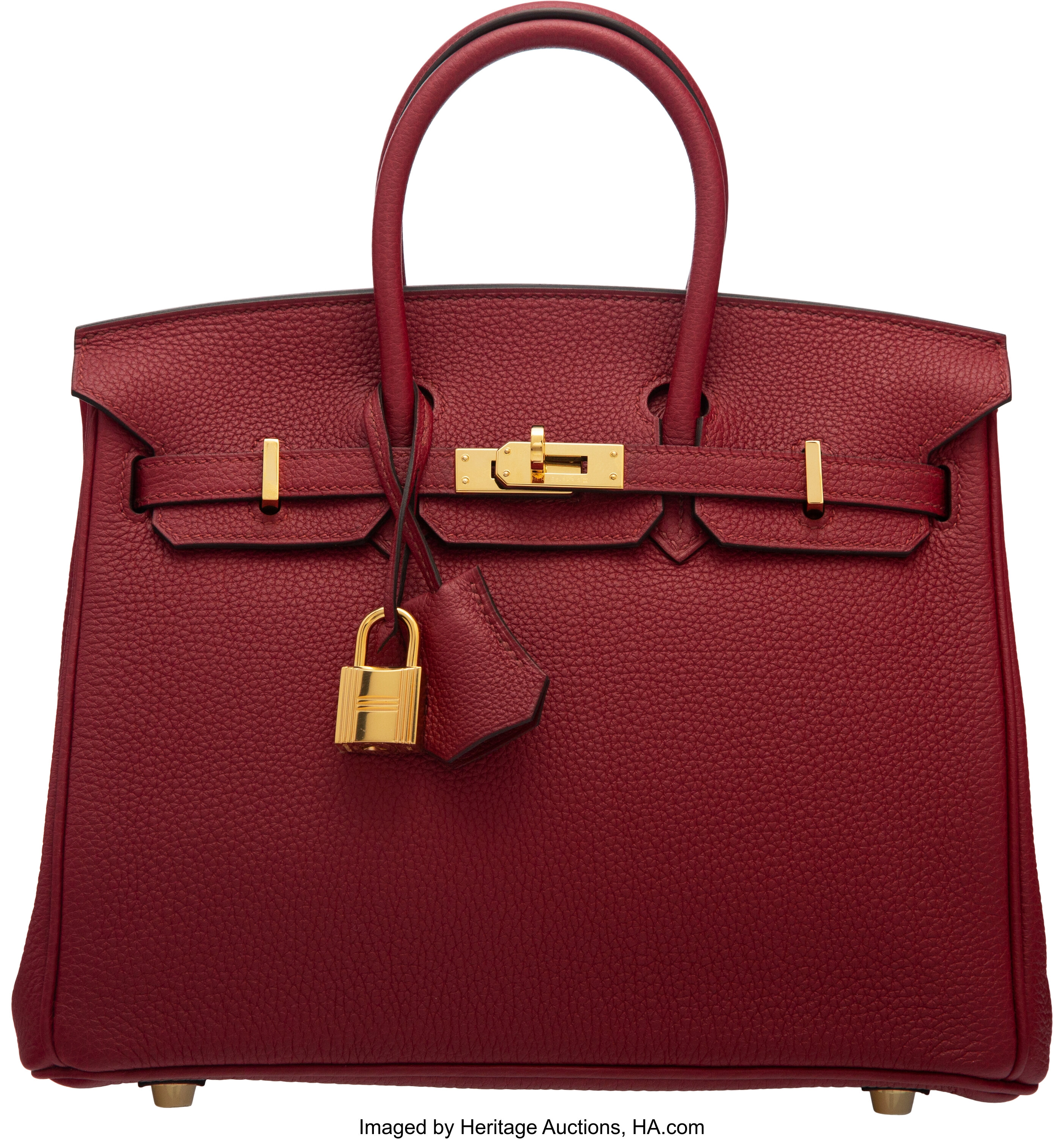 Rouge Grenat Birkin 25cm in Togo Leather with Gold Hardware, 2019, Holiday  Handbags & Accessories, 2020