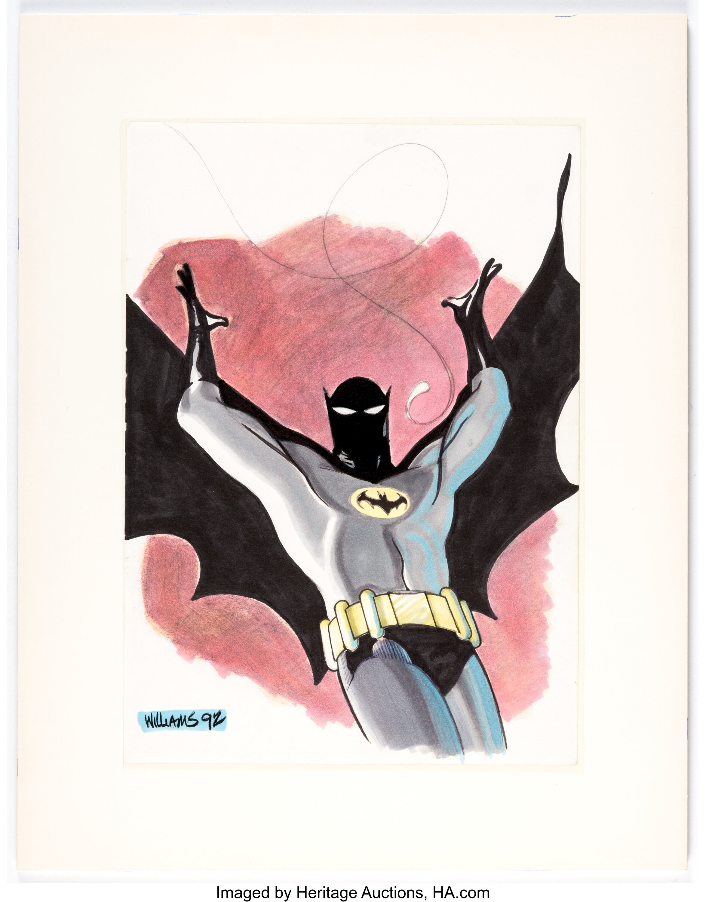 David Williams - Batman Specialty Illustration (1992).... Original | Lot  #17821 | Heritage Auctions