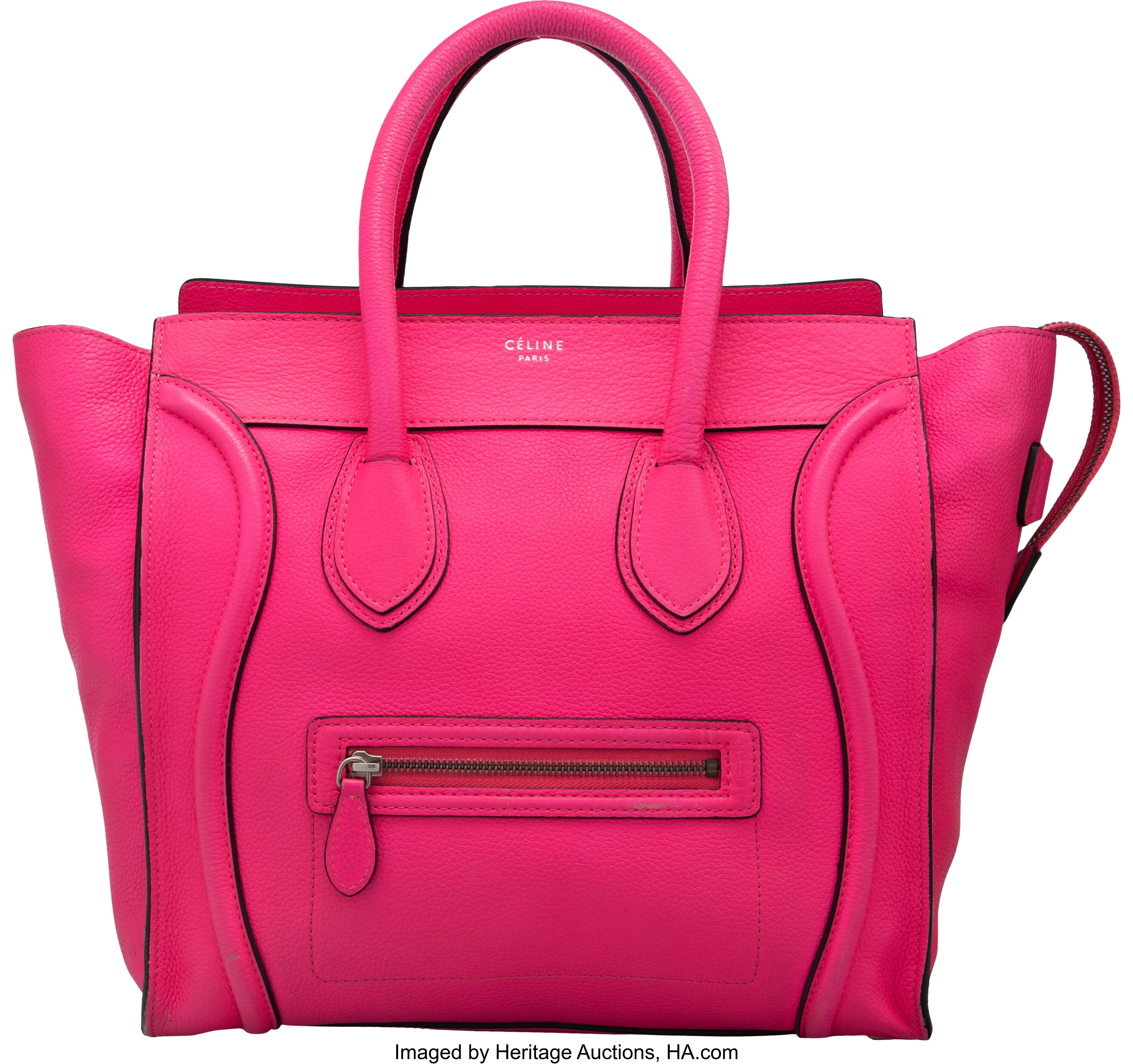 Celine Mini Luggage Leather Tote Bag - Dallas Handbags