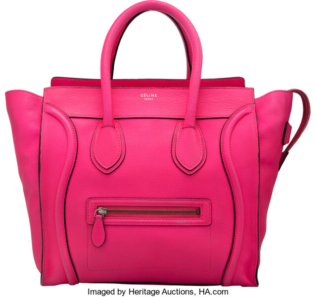 Celine Mini Luggage Leather Tote Bag - Dallas Handbags