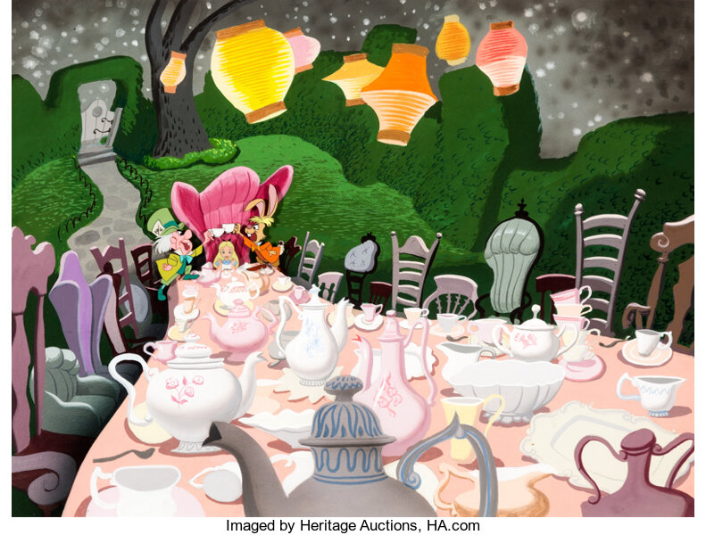 disney alice in wonderland tea party scene