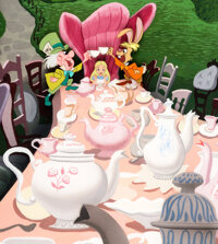 Alice In Wonderland Mad Hatter Tea Party Production Cel Setup On Lot Heritage Auctions