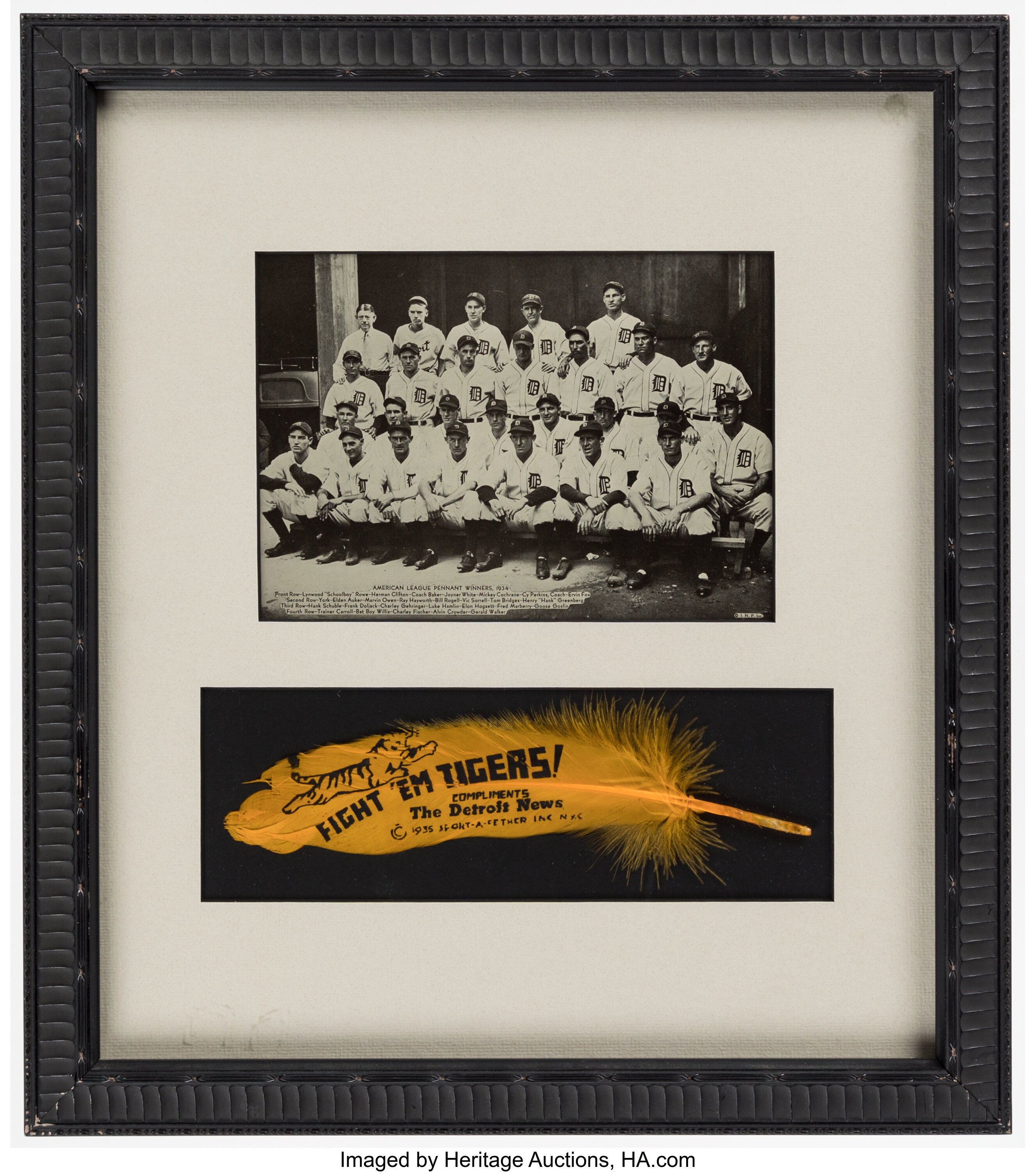 1935 Detroit Tigers Vintage Team Photograph - World Series