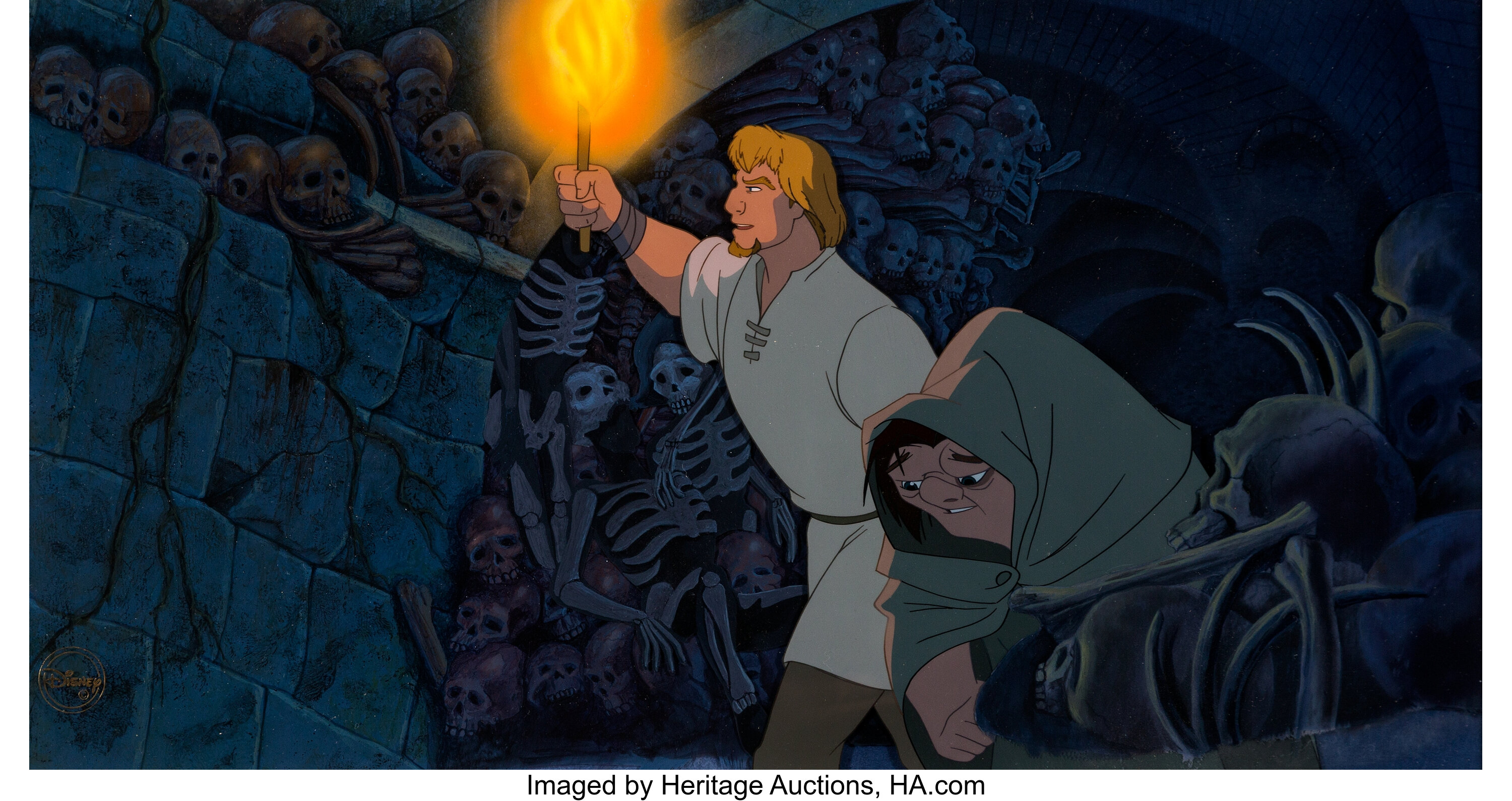 The Hunchback Of Notre Dame Quasimodo And Phoebus Presentation Cel Lot Heritage Auctions