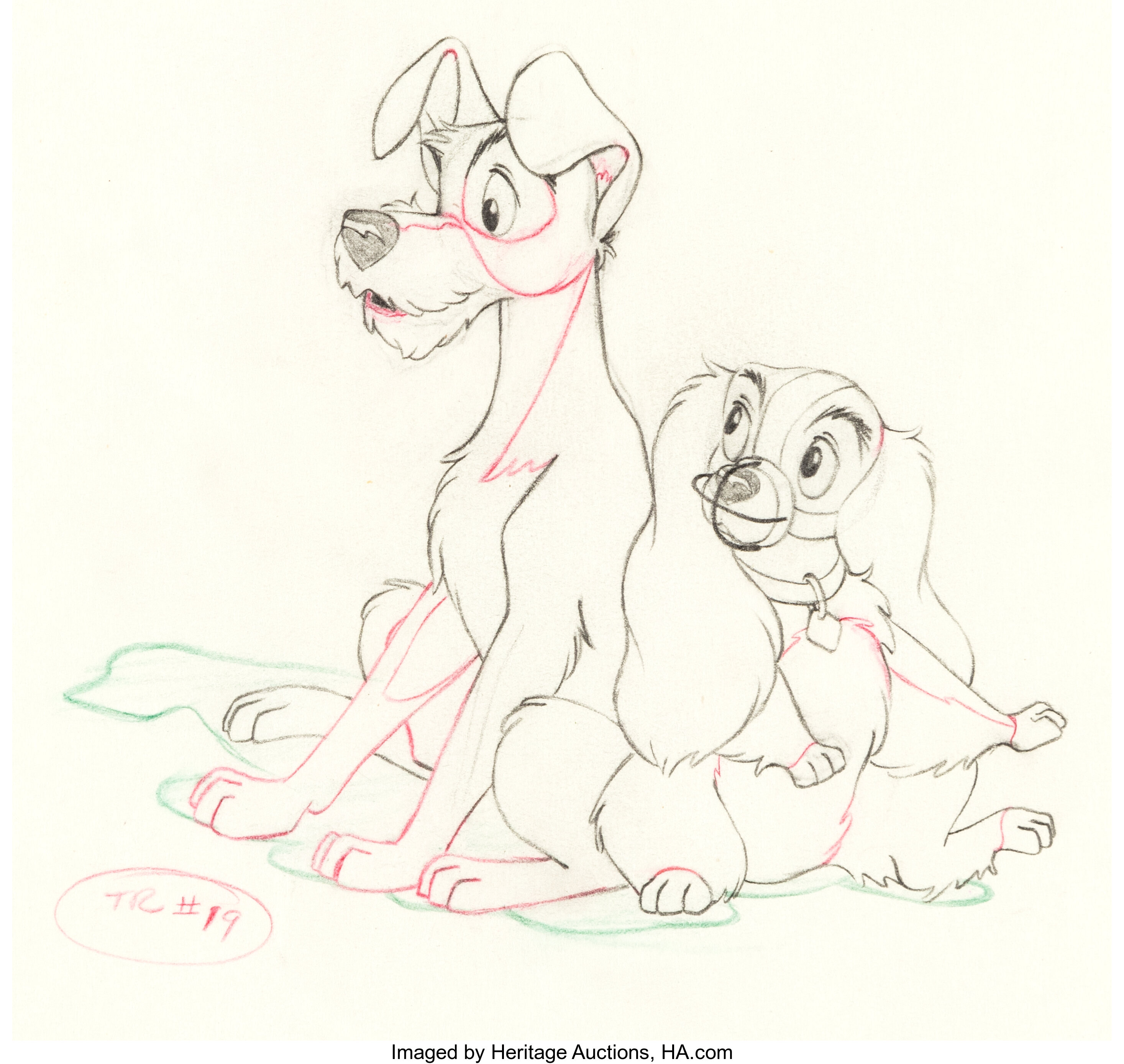 Lady and the Tramp Original Production Drawings – Choice Fine Art