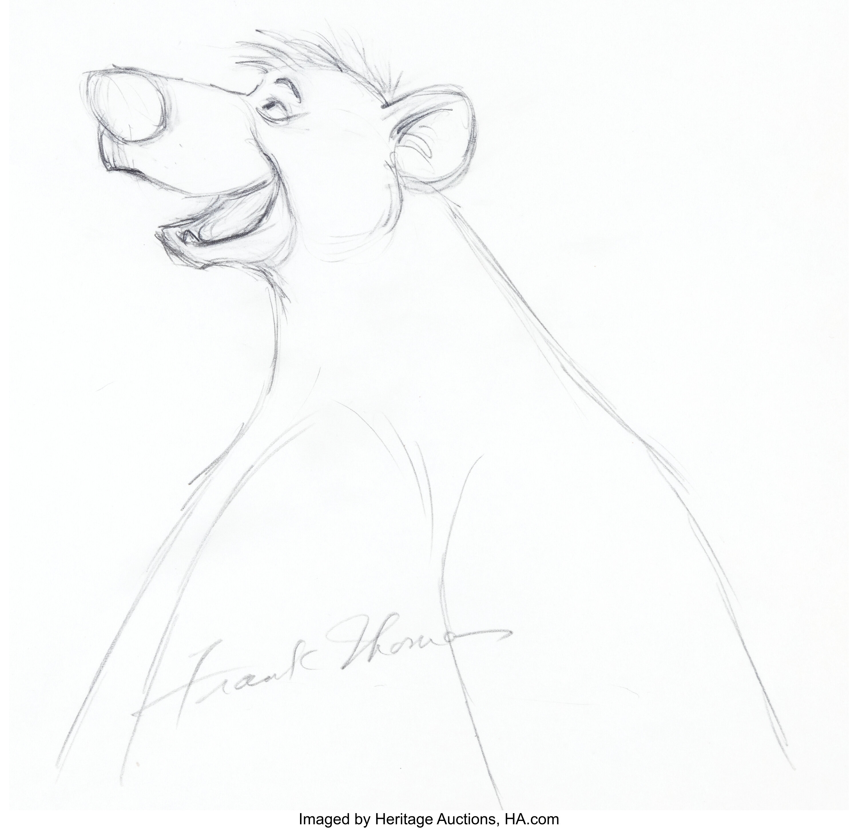 jungle book baloo drawing