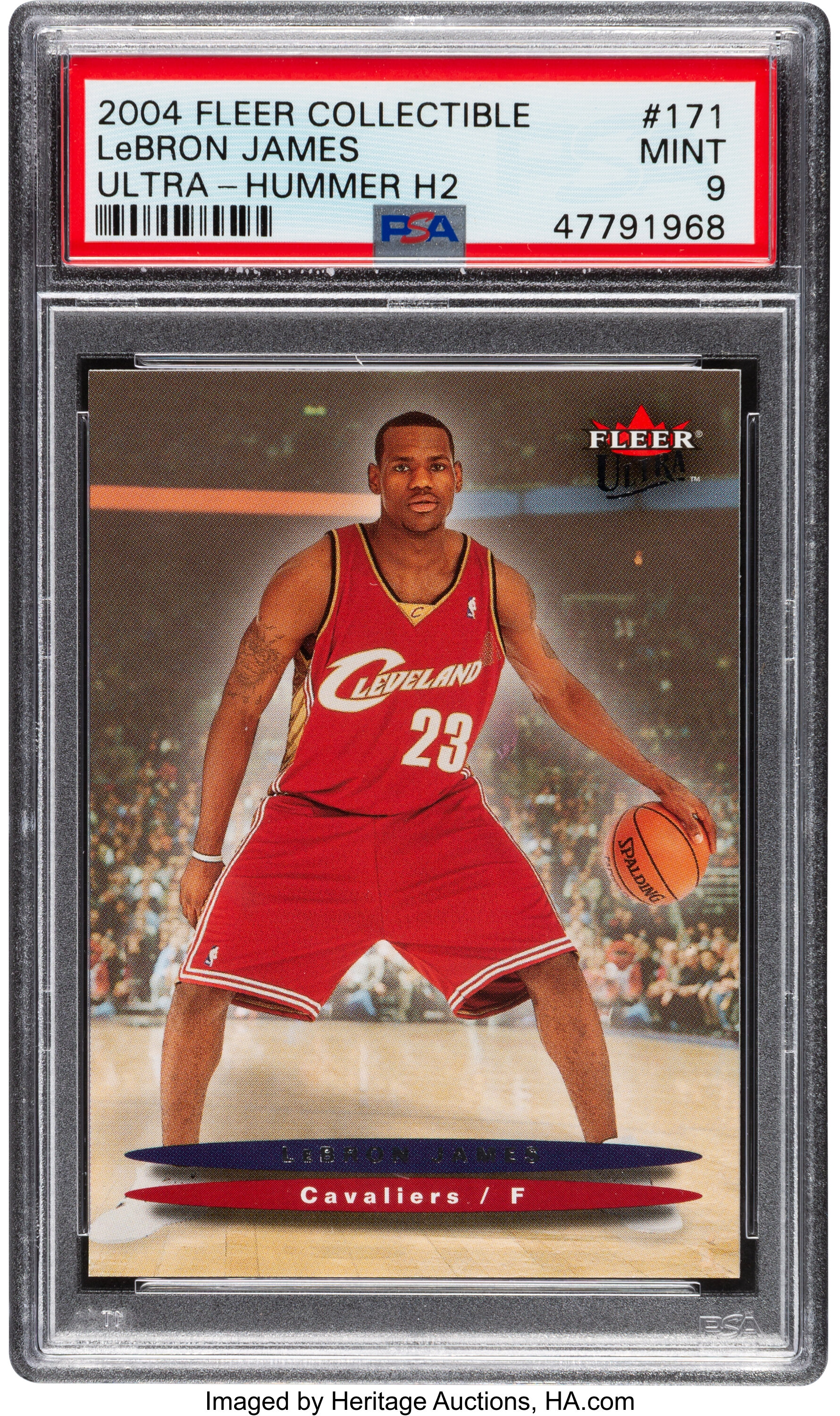 2004 Fleer Ultra Hummer H2 Collectible LeBron James #171 PSA Mint | Lot  #58114 | Heritage Auctions