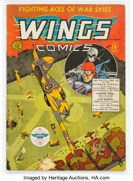 Wings Comics 2 Fiction House 1940 Condition Vg Fn Golden Lot Heritage Auctions