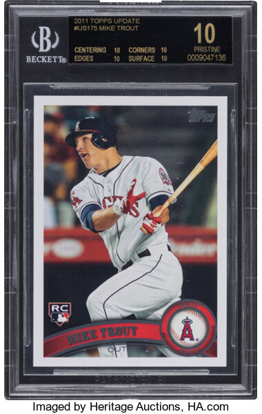 2011 Topps Update Series - [Base] - Black #US175 - Mike Trout /60