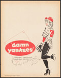 Damn Yankees 14x22 Broadway Show Poster (1955) 