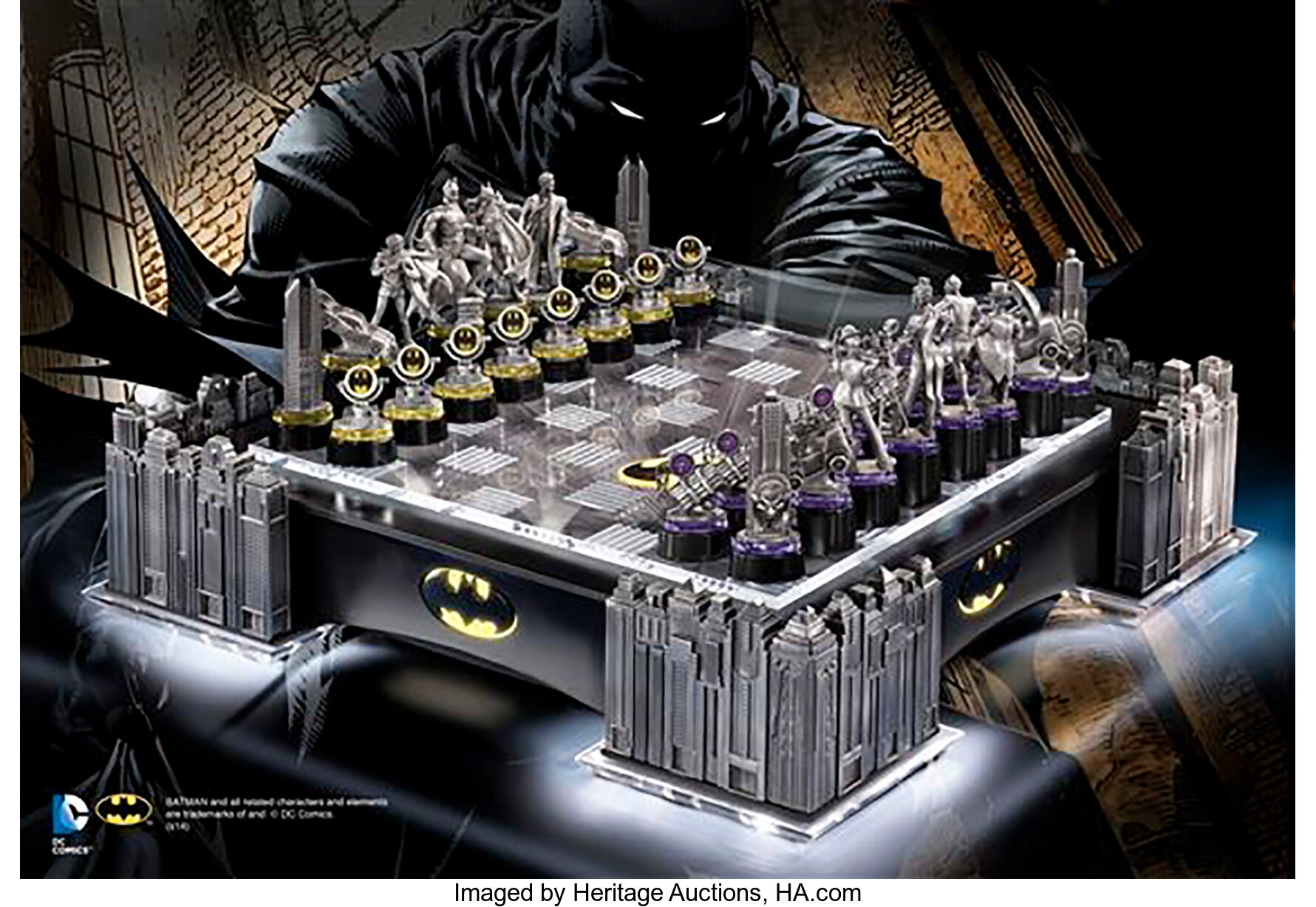Batman Gotham Cityscape Chess Set, Chess Sets and Boards