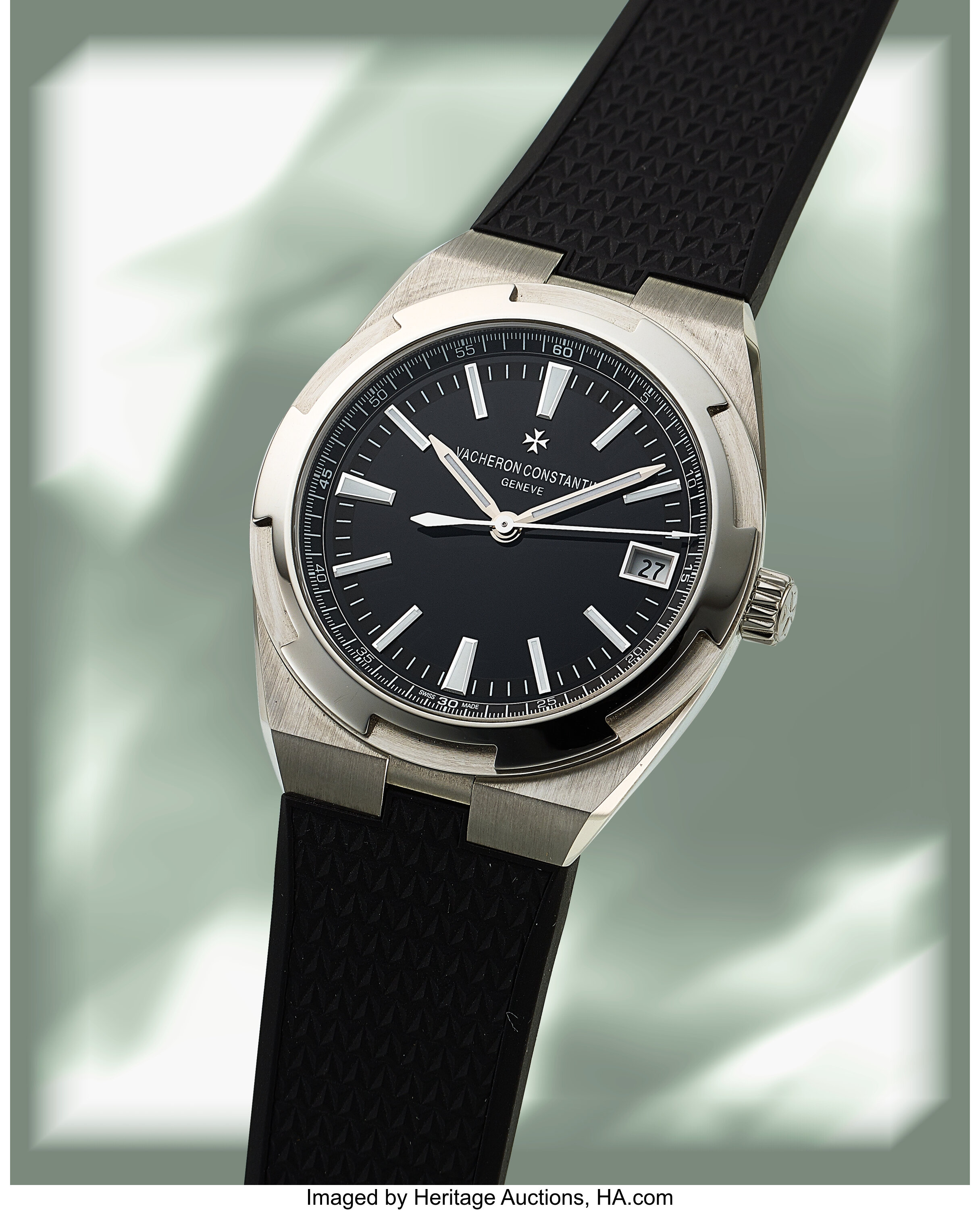 Vacheron overseas black on sale dial