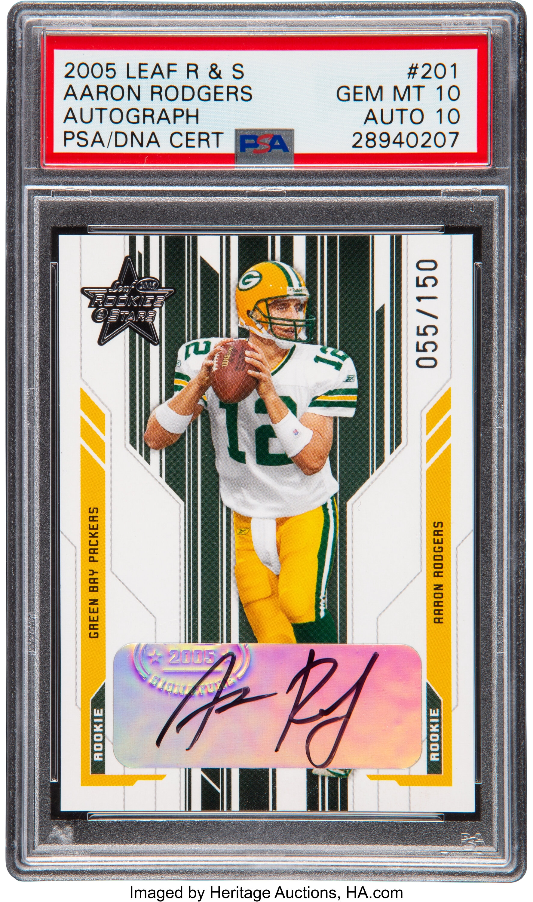 2022 Vibrance Gods Of Sport Gold Super #AR1 Aaron Rodgers SEALED