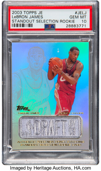 2003 Topps Jersey Edition Standout Selection Rookie LeBron James