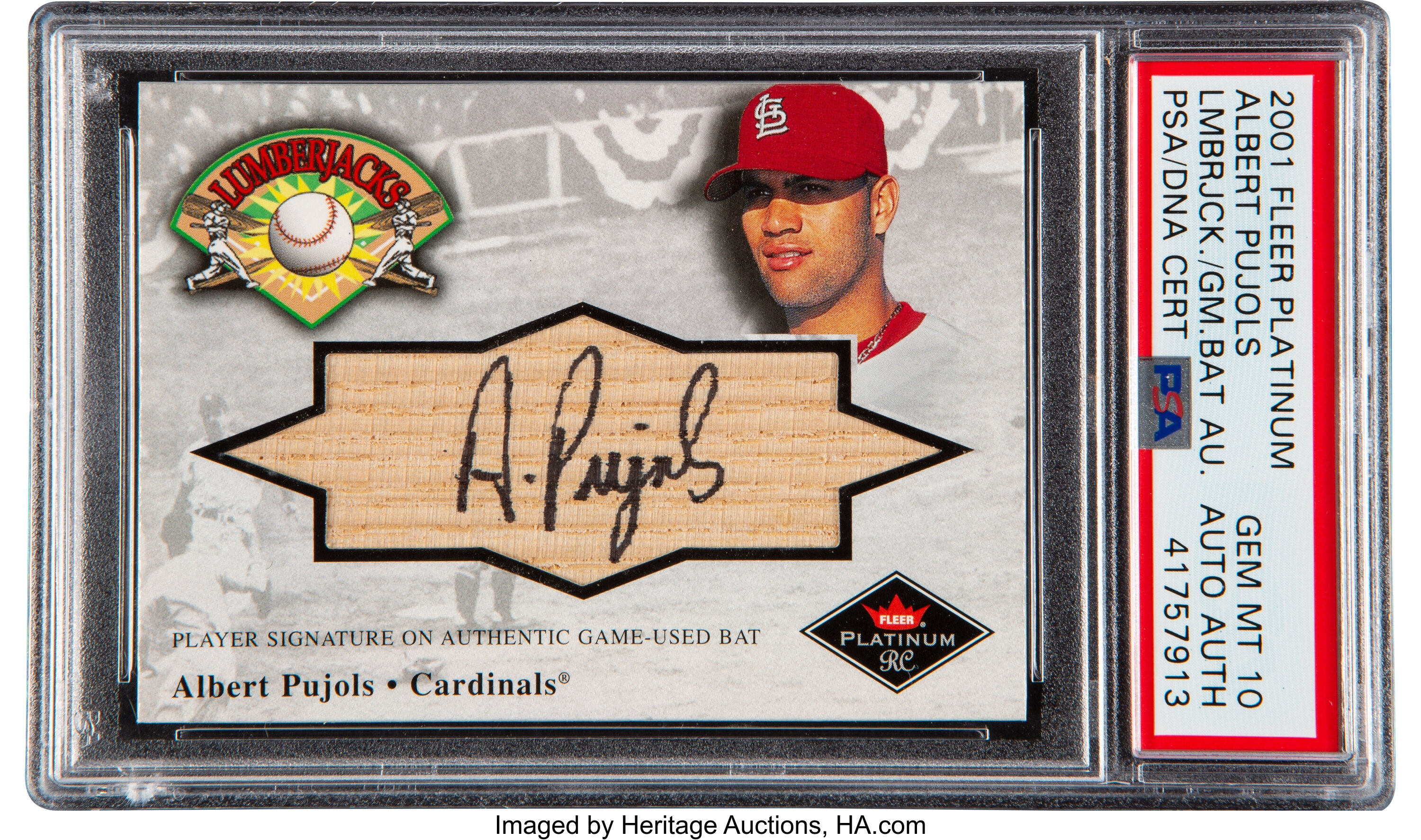 Albert Pujols Auto Fleer