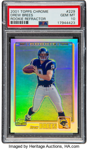 2001 Score Millenium Men Drew Brees rc rookie #950/1000 PSA 7 NM